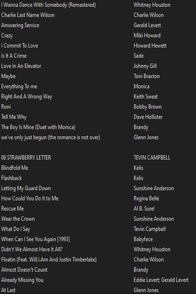 RNB HITS 20 DISC SET (USB) - VOL 2