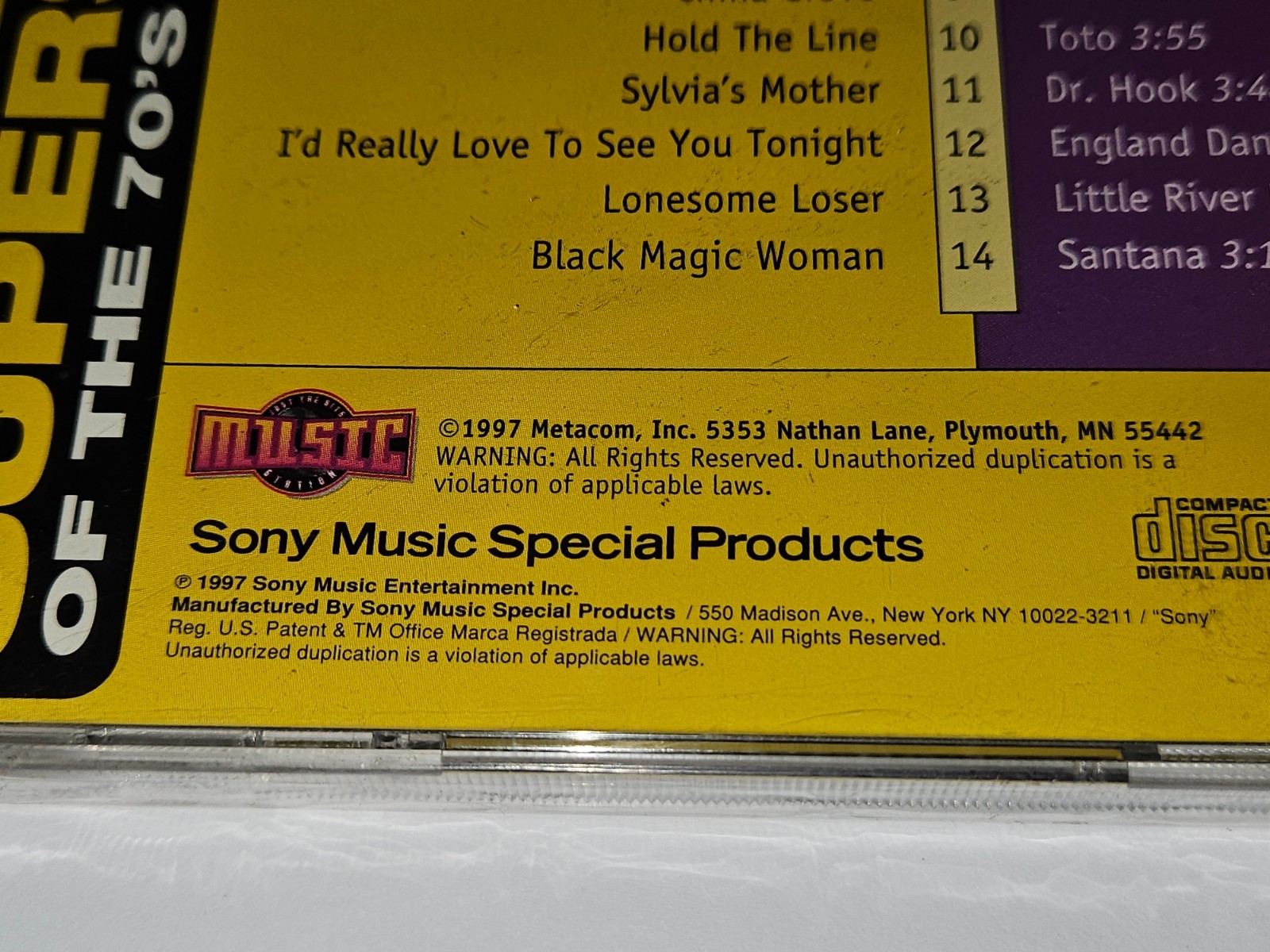 Superstars of the 70's 1971-1979 CD 14 Songs Santana/Eddie Money+ *NEW/SEALED*