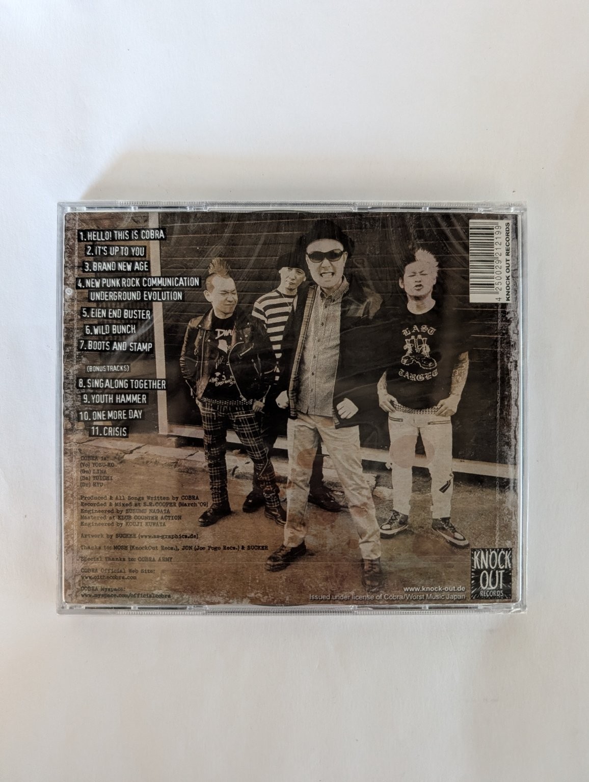 COBRA – Hello! This is COBRA CD+DVD 2013 Punk Rock Knock Out Records