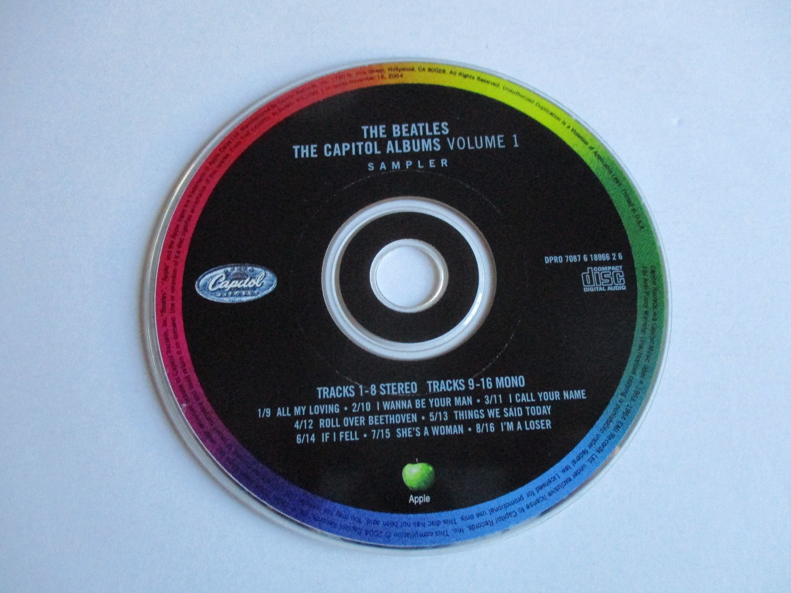 BEATLES THE CAPITOL ALBUMS VOL 1 CD SAMPLER COLLECTORS 16 TRACKS