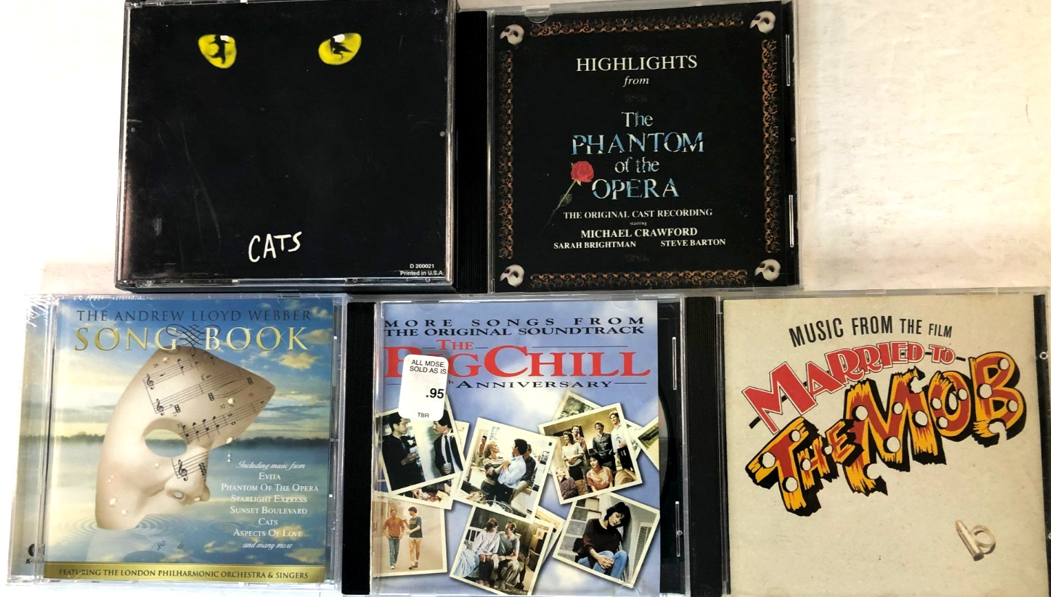 CD's Pick Choose your own-LOT #16-Motion Picture & Musicals Soundtracks Only