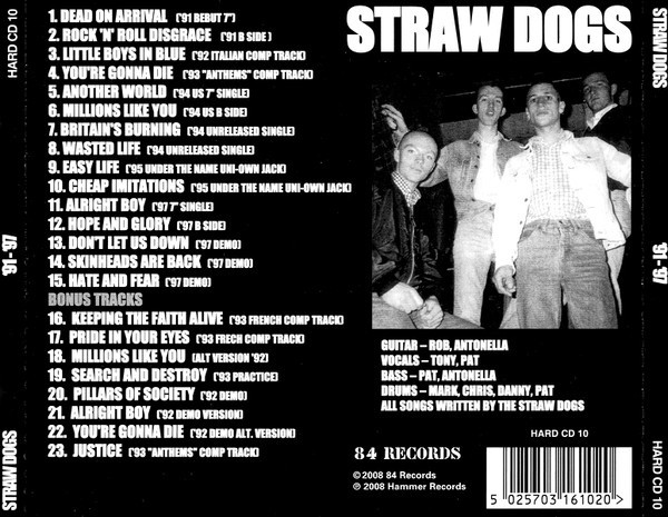 Straw Dogs - ’91-’97 CD UK Oi! Punk NEW, FACTORY SEALED!