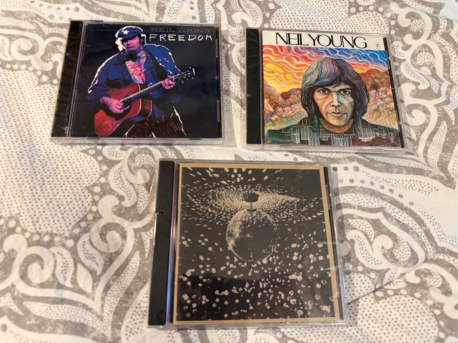 3 NEW SEALED NEIL YOUNG CD MIRROR BALL - FREEDOM - SELF TITLE - REPRISE RARE HTF