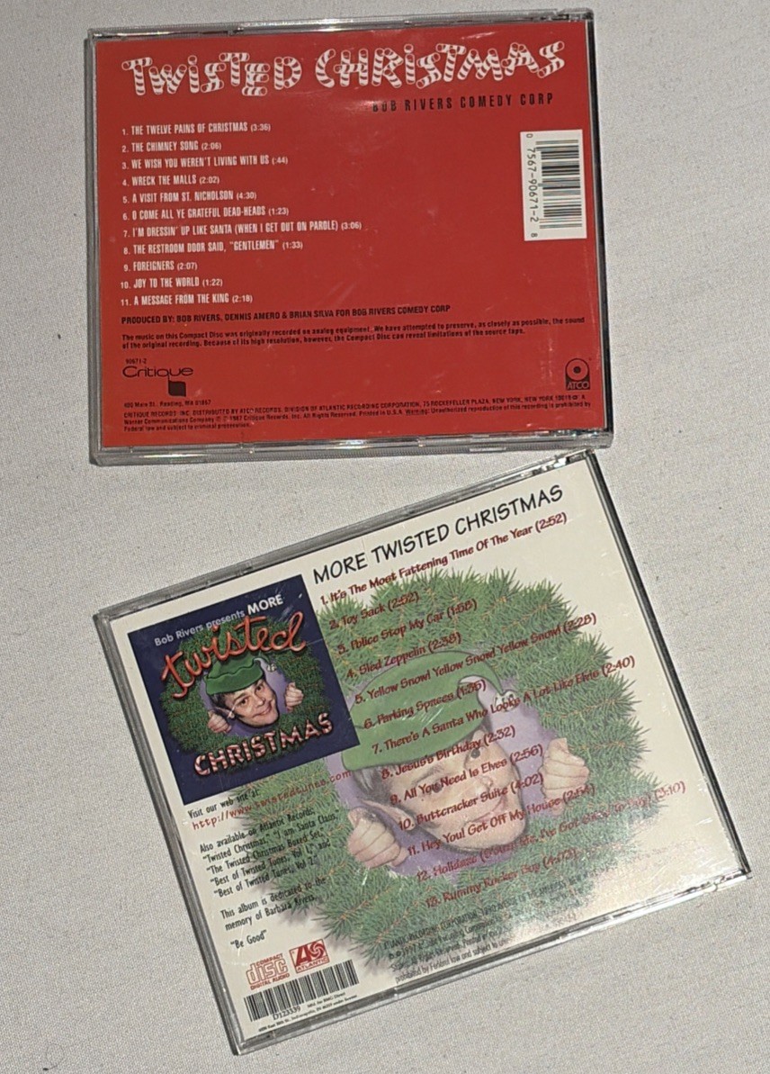 Twisted Christmas Bob Rivers Comedy Corp Presents More Lot Humor Holiday 2 CD