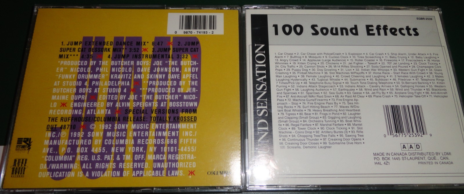26 Retro Remix Cd singles (Janet Jackson, Public Enemy, Madonna, Color Me Badd)