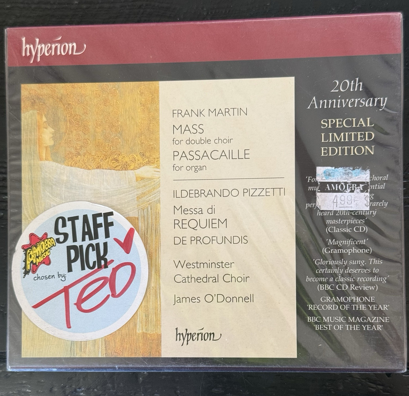Frank Martin Mass For Double Choir Pizzetti Messa Di Requiem BRAND NEW