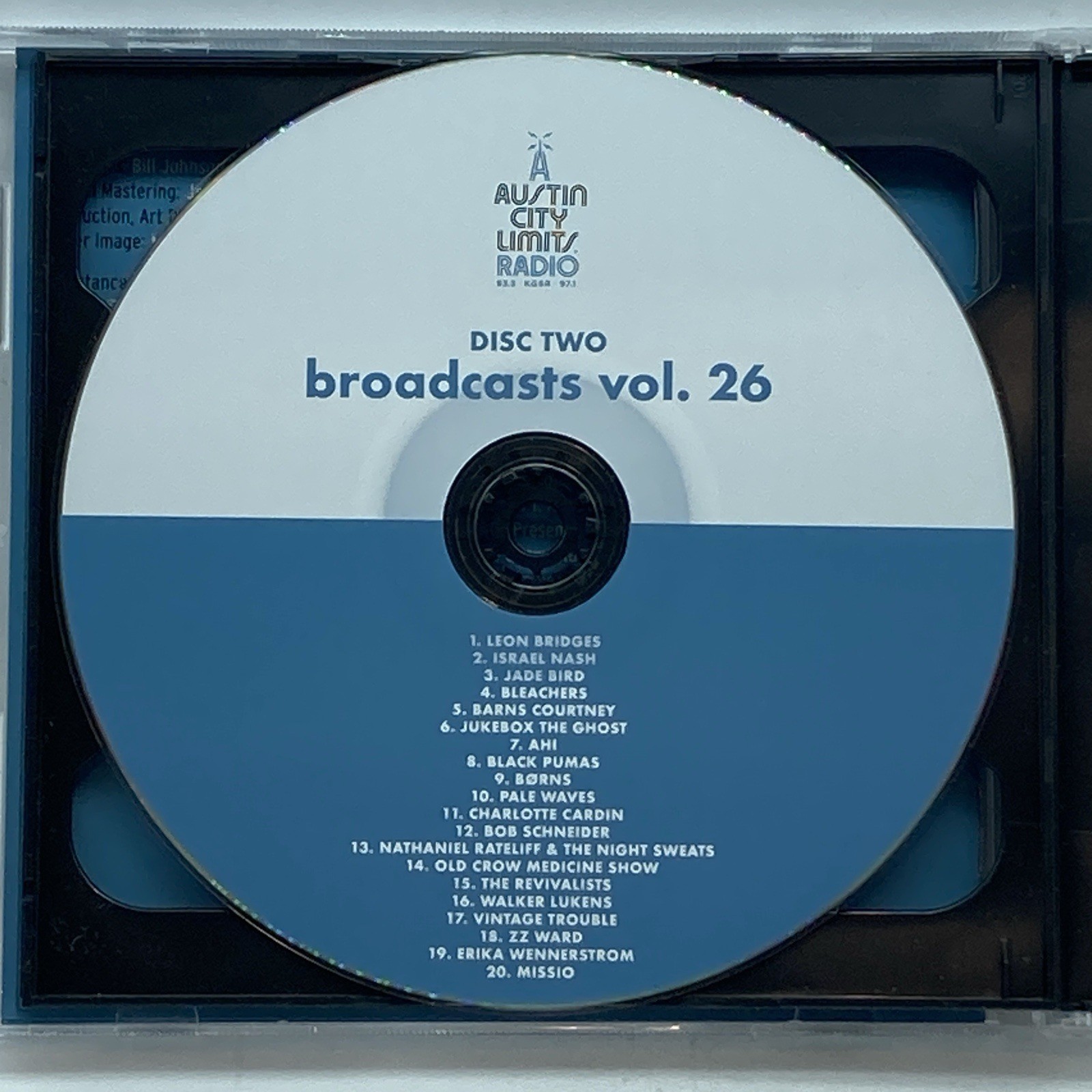 Austin City Limits Radio Broadcasts [Volume 26] 2-CD Austin 93.3 FM 107.1 KGSR