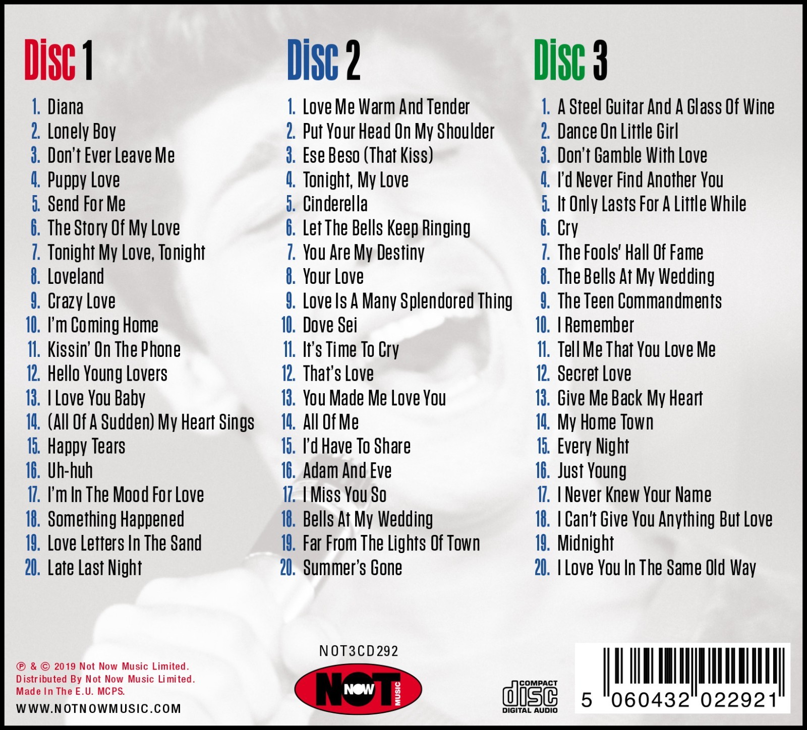 PAUL ANKA * 50 Greatest Hits * NEW 2-CD SET * All Original Recordings