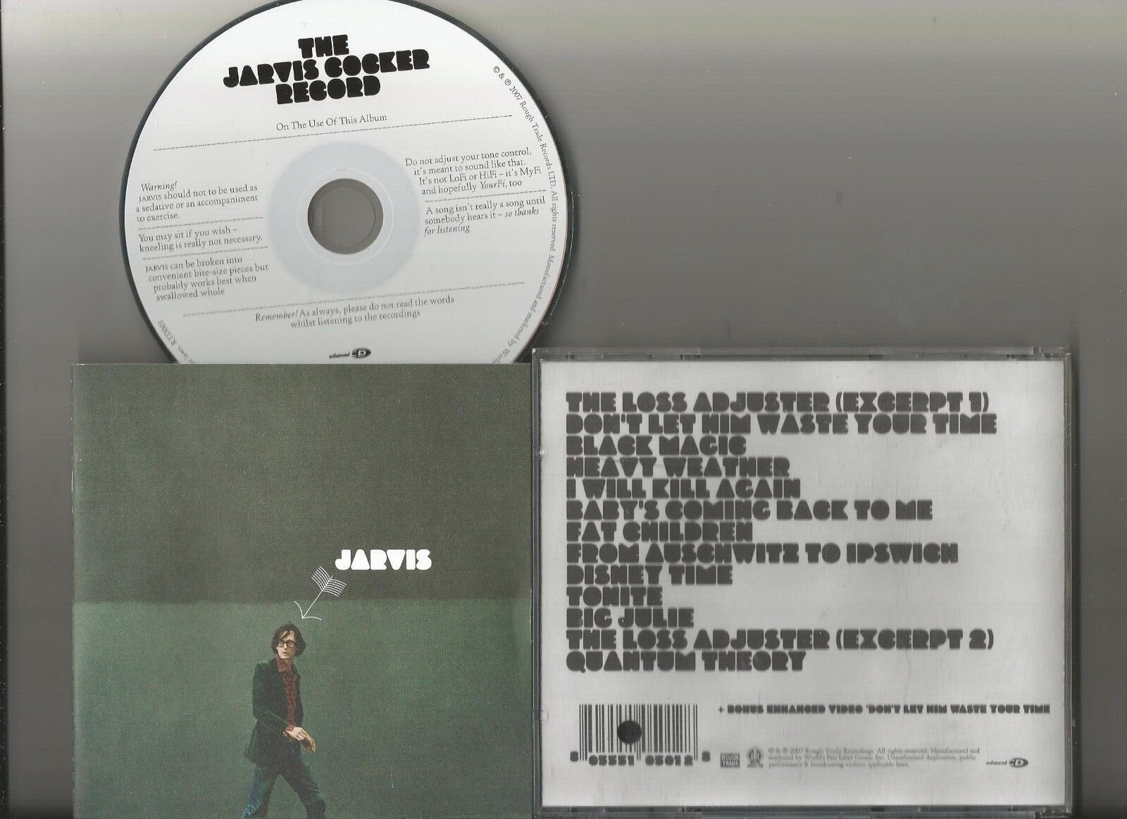 The Jarvis Cocker Record CD US promo Rough Trade 13 trx The Loss Adjuster EX D