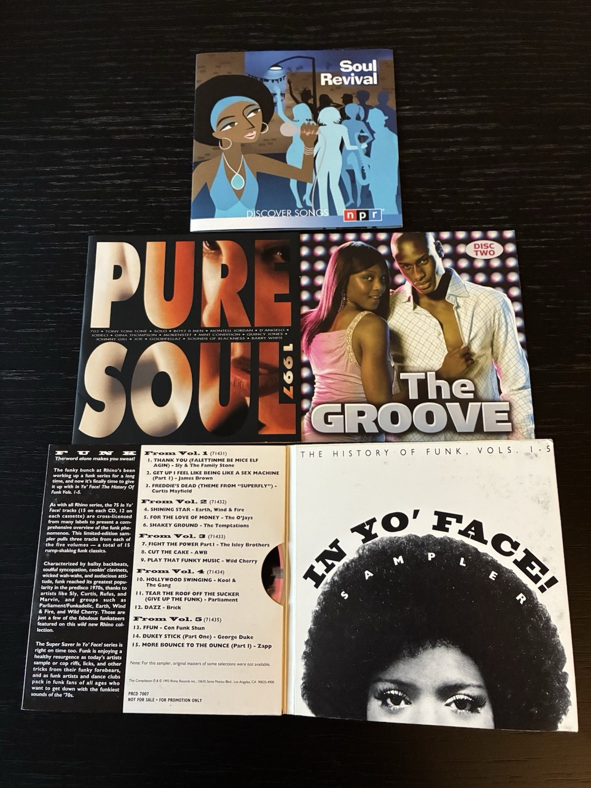 FOUR R&B Funk Soul Urban Music CDs 58 Tracks