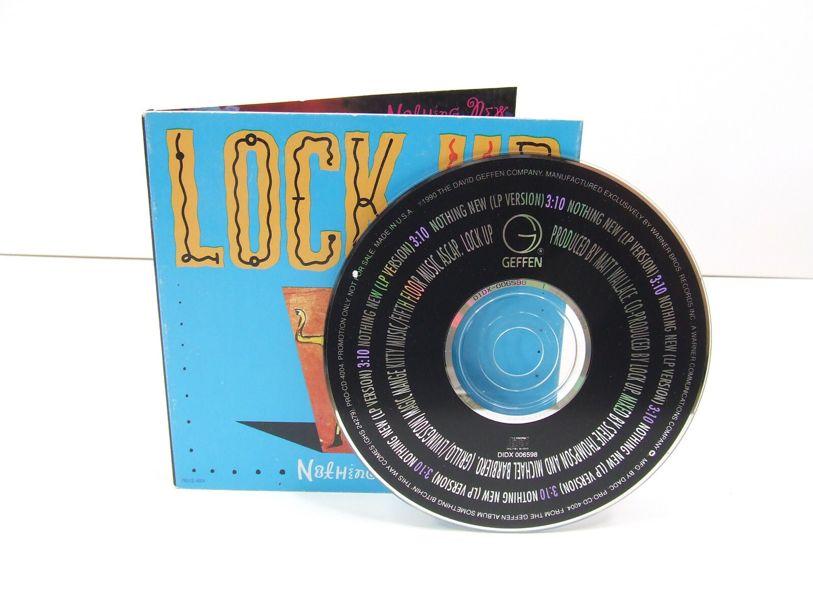 Lock Up - Nothing New (Promo CD Single, 1990 Geffen) PRO-CD-4004