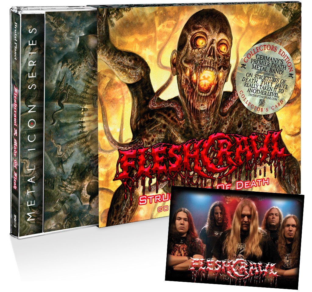 Fleshcrawl-Structures of Death CD-Collectr Card/Sleeve 2025 Remaster Death Metal