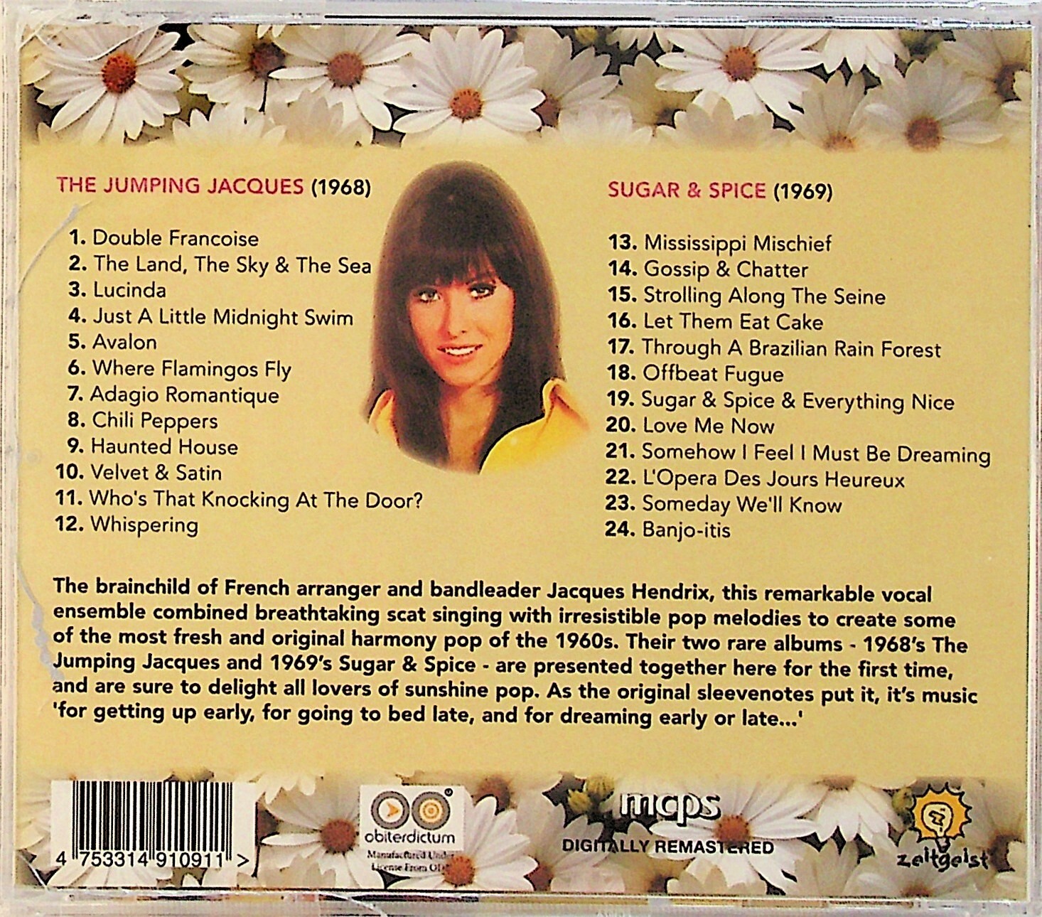 The Jumping Jacques (Hendrix) – Self Titled 1968 Sugar & Spice 1969 CD 2on1 Easy