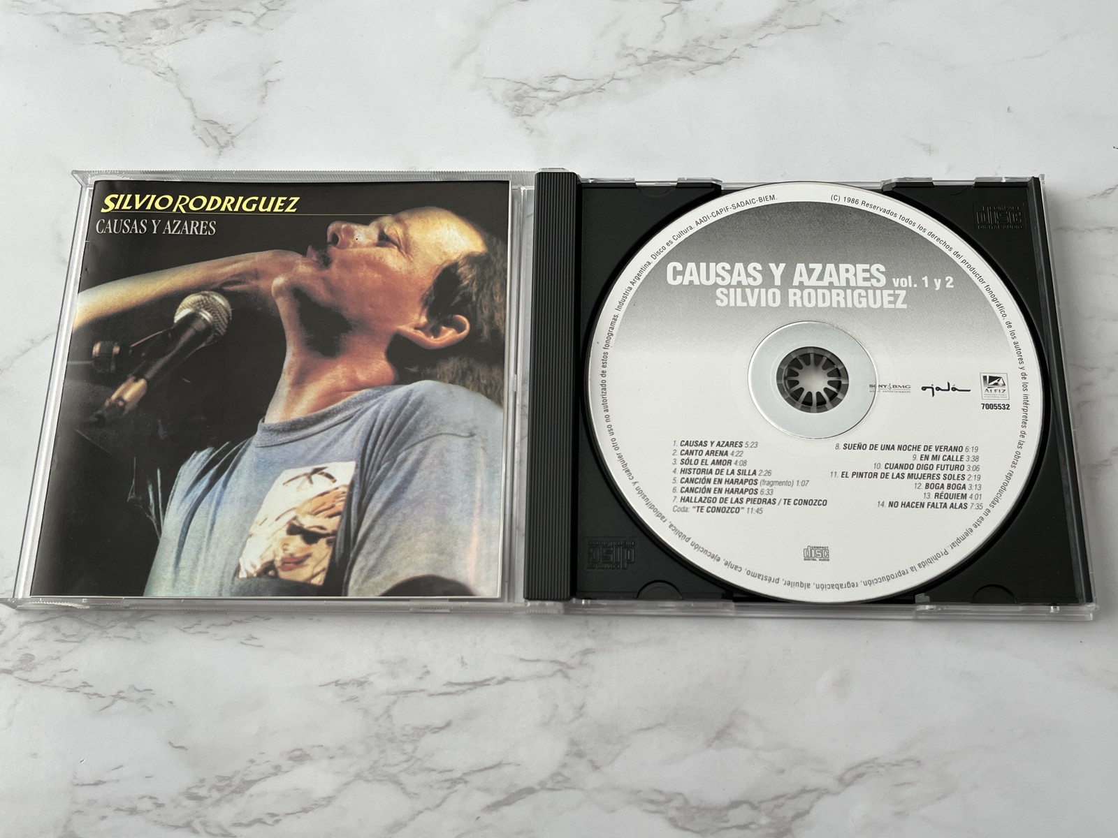 Silvio Rodriguez Causas Y Azares CD ARGENTINA IMPORT! 1986 Sony BMG CD-7005532