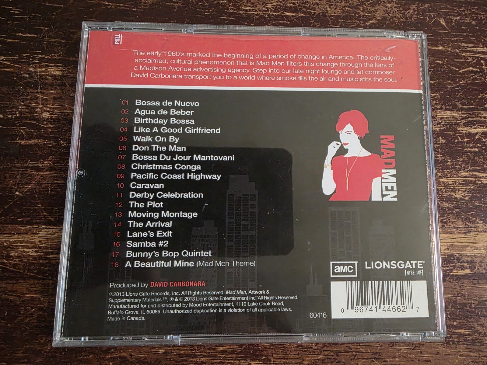 Mad Men Night Cap Music CD 2013
