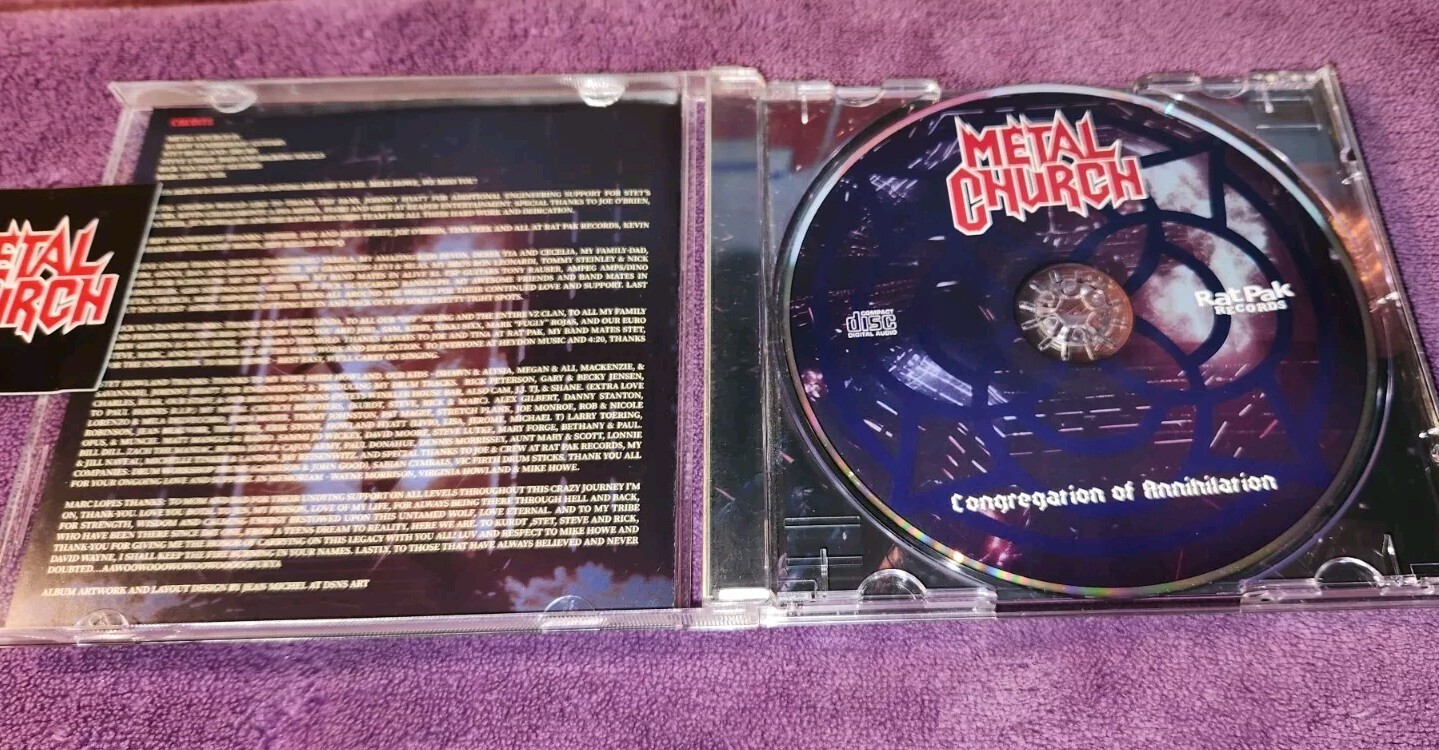 METAL CHURCH: Congregation Of Annihilation CD 2023 Rat Pak Records with sticker