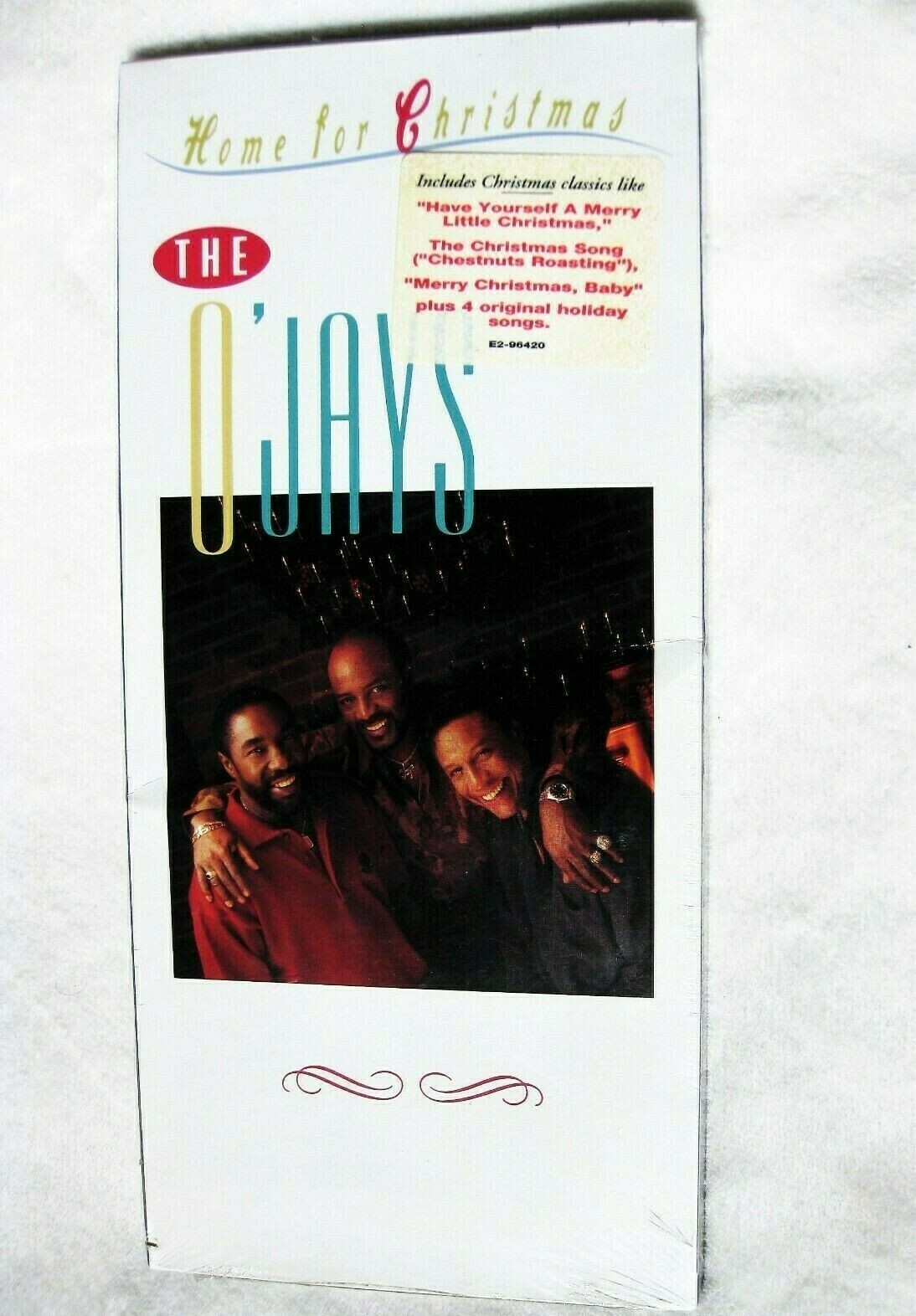 THE O'JAYS HOME FOR CHRISTMAS CD SEALED LONGBOX PROMO HYPE STICKER HOLIDAY LP