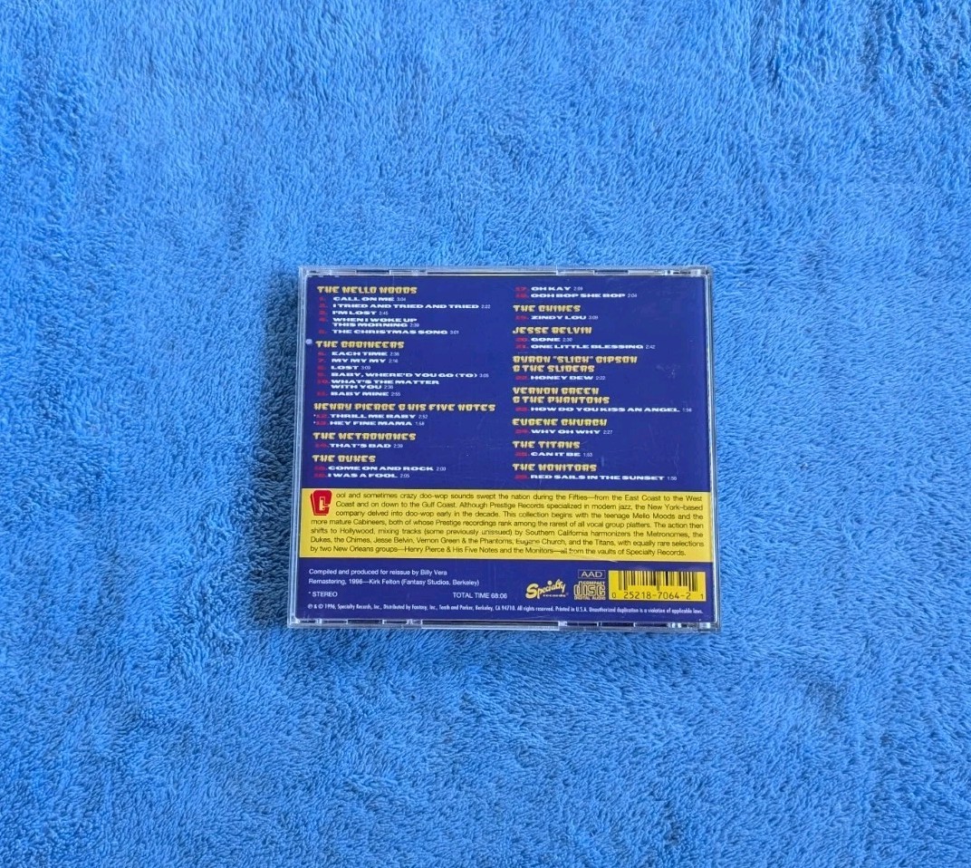 VOCAL GROUPS Coast To Coast CD Compilation Doo Wop Specialty Records