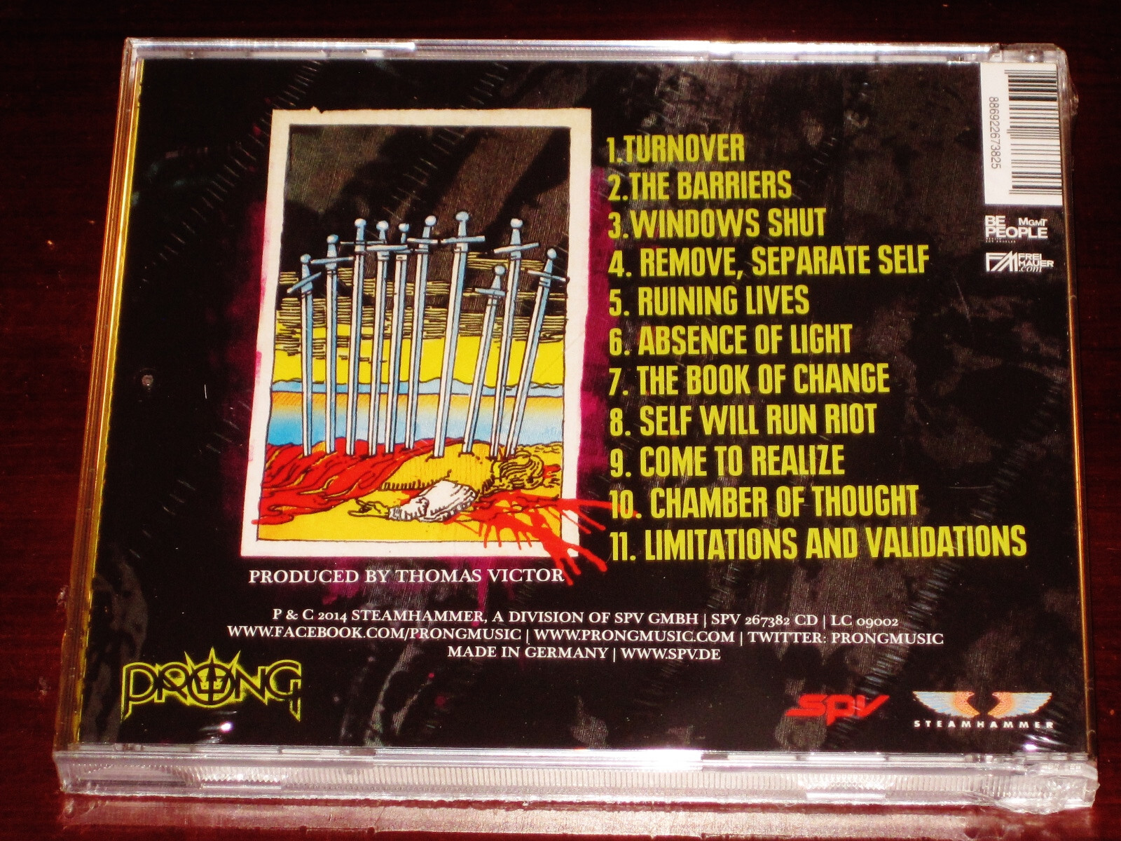 Prong: Ruining Lives CD 2014 Steamhammer Records Germany SPV 267382 CD JC NEW