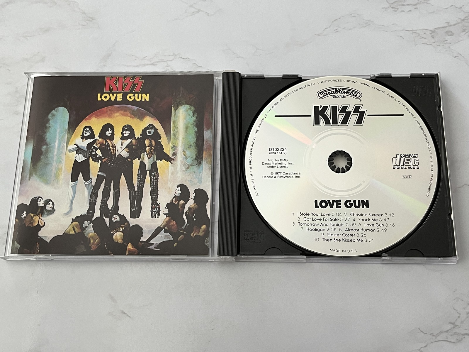 KISS Love Gun CD Casablanca 824151-2 M-1 Paul Stanley, Gene Simmons, Ace Frehley