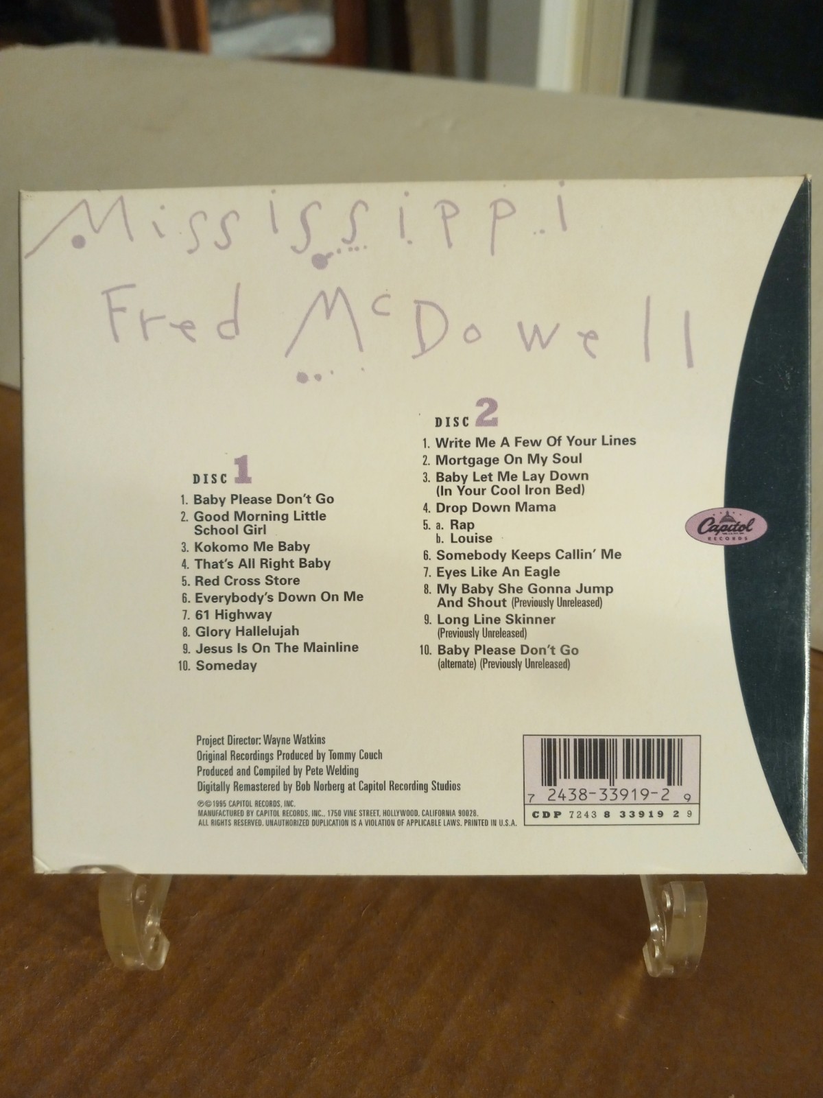 MISSISSIPPI FRED MCDOWELL- I Do Not Play No Rock 'N Roll-2 CD Set- 1995 N. Mint