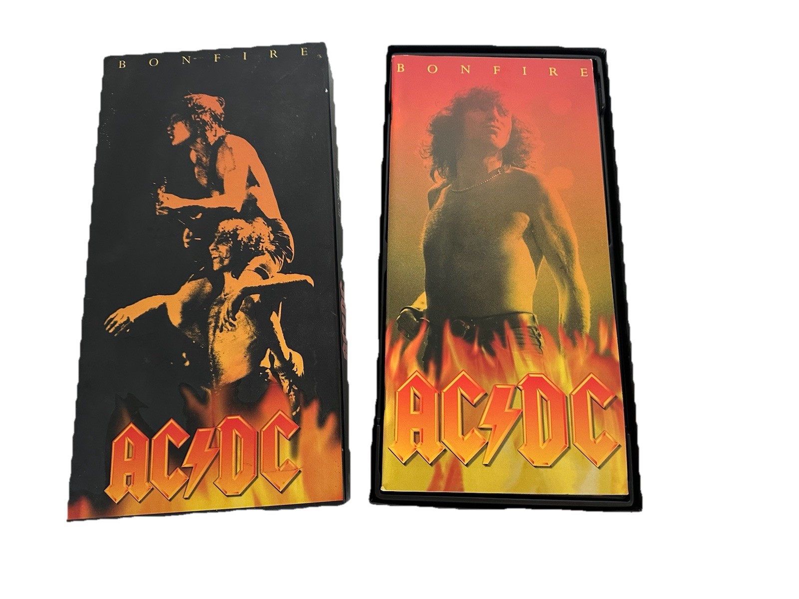 AC/DC BONFIRE VOLTS LIVE BACK BLACK Box Set Poster Booklet Sticker Pick tattoo