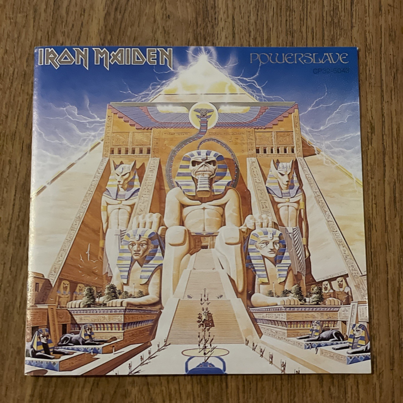 Iron Maiden Powerslave Japan 1st Presst CD 1985 CP32-5043 1B2 NO OBI RARE