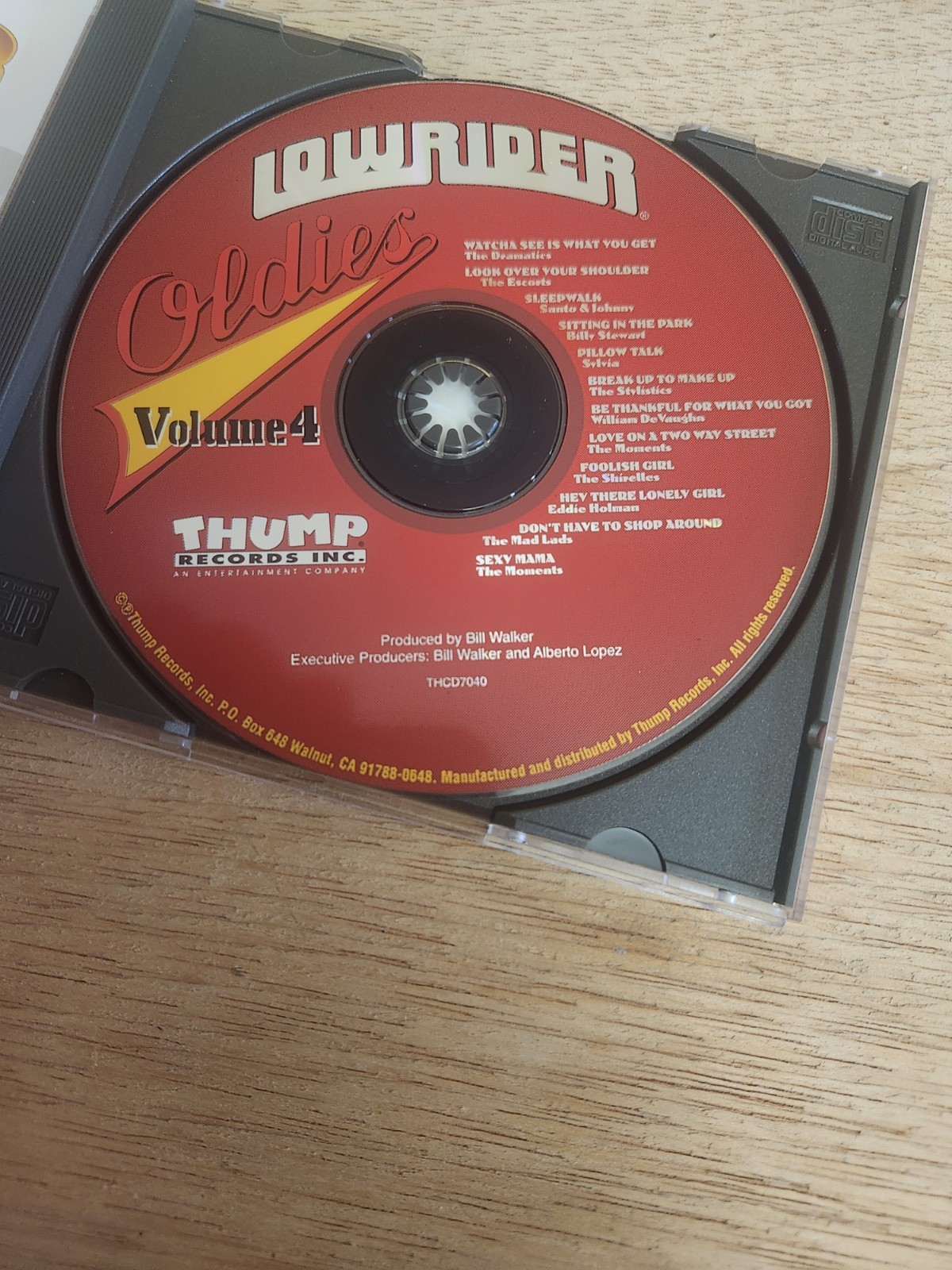 Lowrider Oldies Volume 4 Audio CD Thump Records THCD7040 Complete w/ Insert