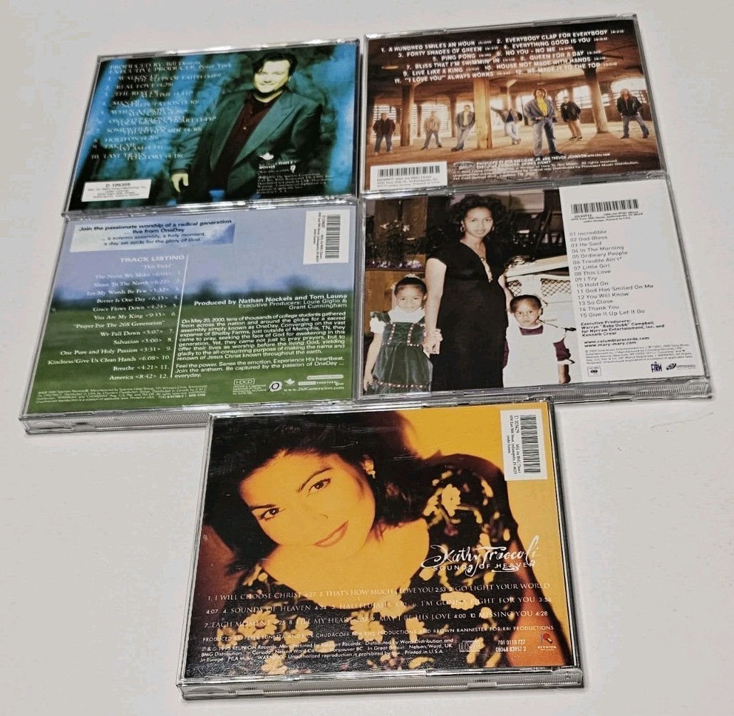 Lot of 5 CCM Christian Pop Rock Music CDs Like New - See Photos