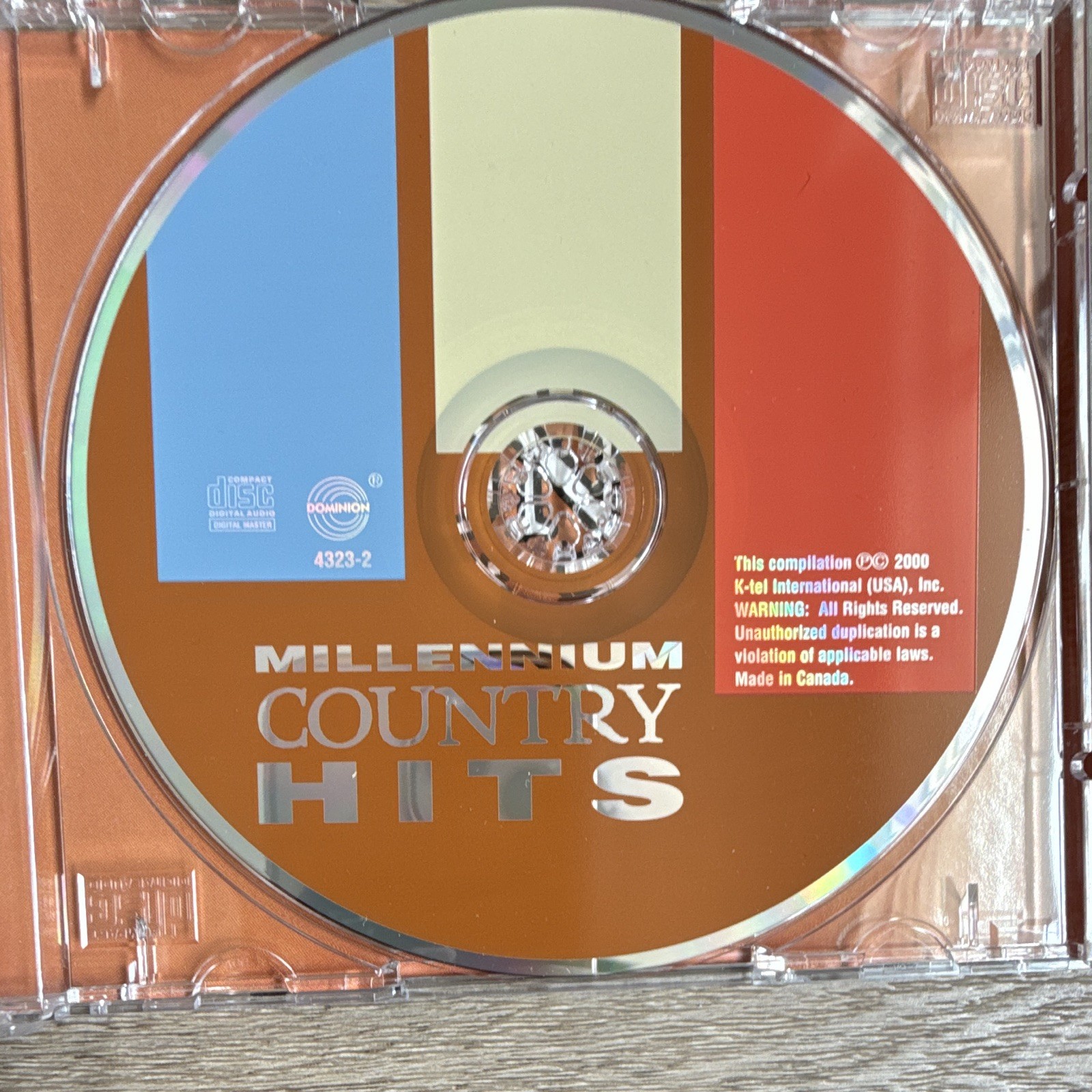 Millennium Country Hits - Dominion CD 2000 Compilation Honky-Tonk 34min 4323-2