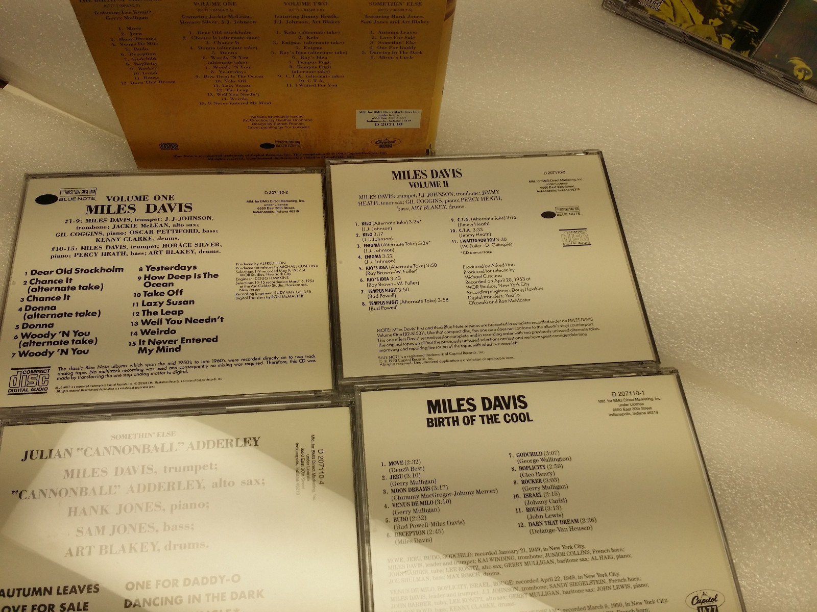 Miles Davis The Blue Note & Capitol Recordings 4 CD Box Set plus 5 more CD
