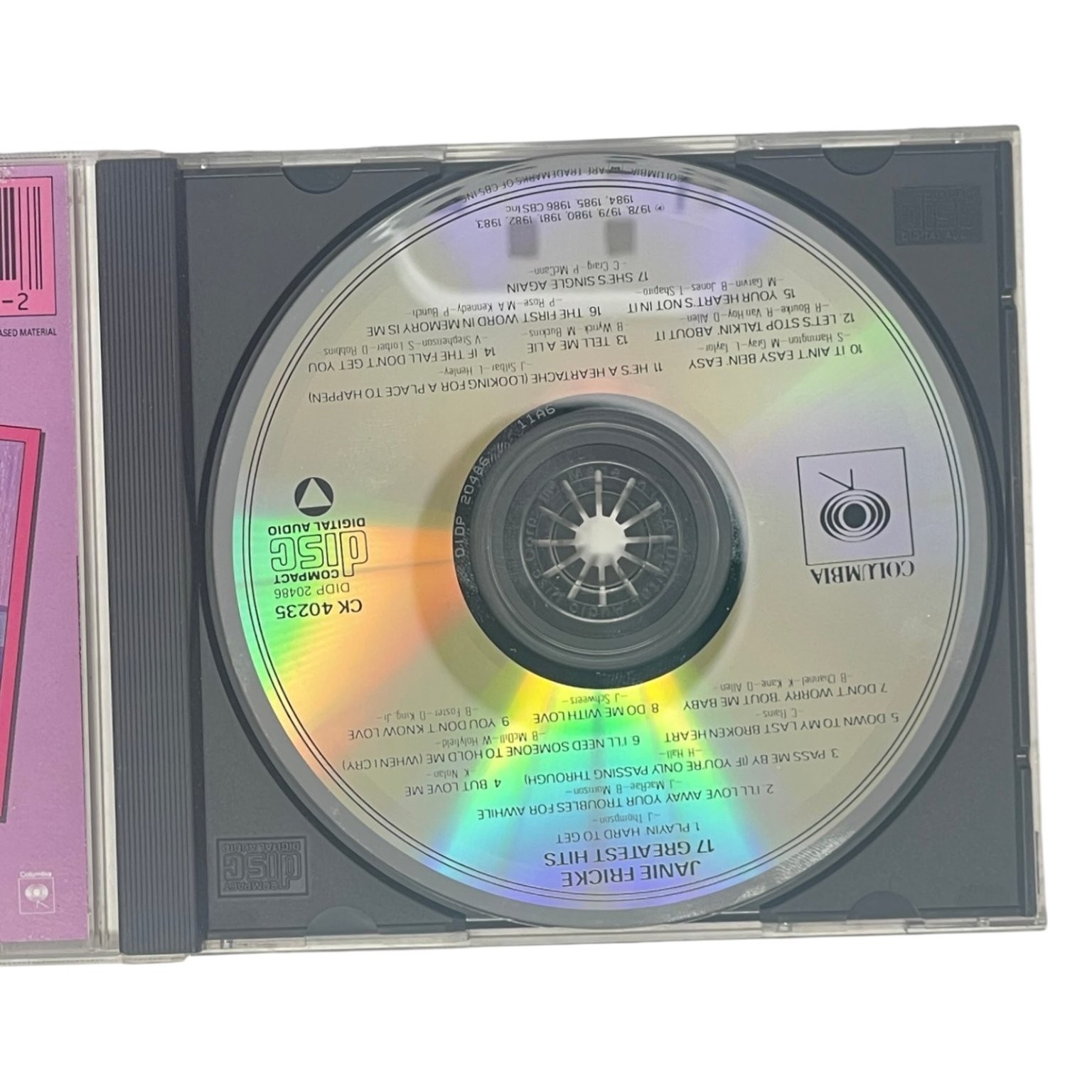 Janie Fricke – 17 Greatest Hits CD 1986 Country Pop Columbia CK 40235