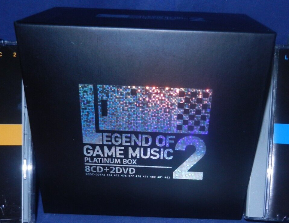 Legend of Game Music 2 Platinum Box, 8 CDs, 2 DVD, Discs are LN, JAPANESE, w/Obi