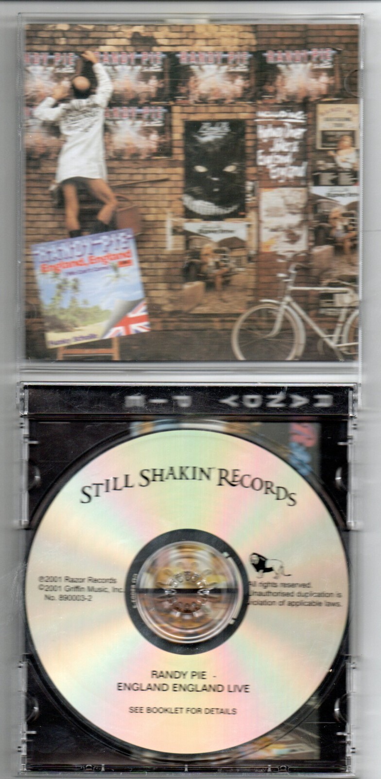 RANDY PIE: ENGLAND ENGLAND CD IMPORT LIVE RECORDING BONUS TRACK JEWEL CASE