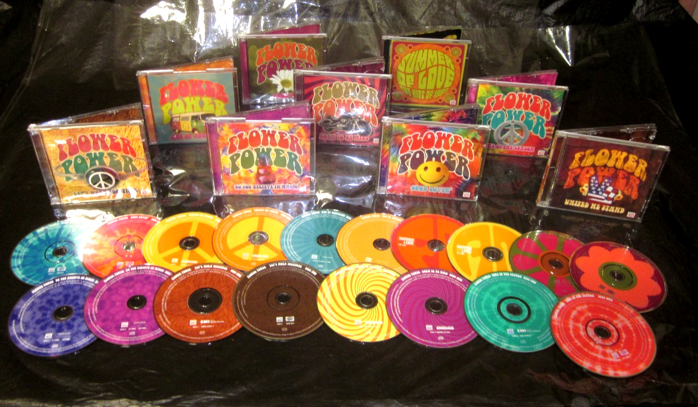 18 CD TIME LIFE Flower Power Complete Super Set Woodstock Generation 60s 70s
