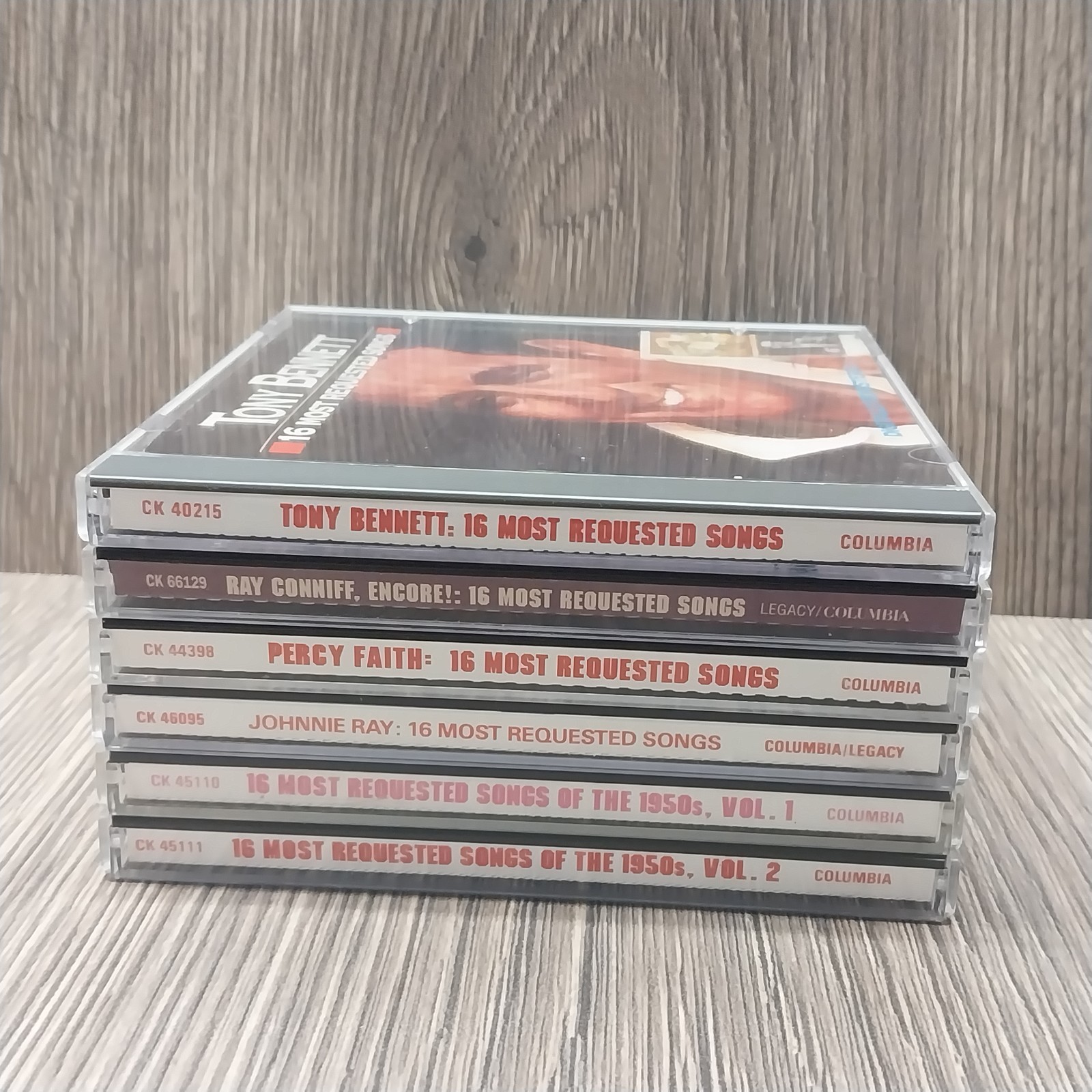 16 Most Requested Songs 6 CD Lot Tony Bennett/Percy Faith/Johnnie Ray Conniff
