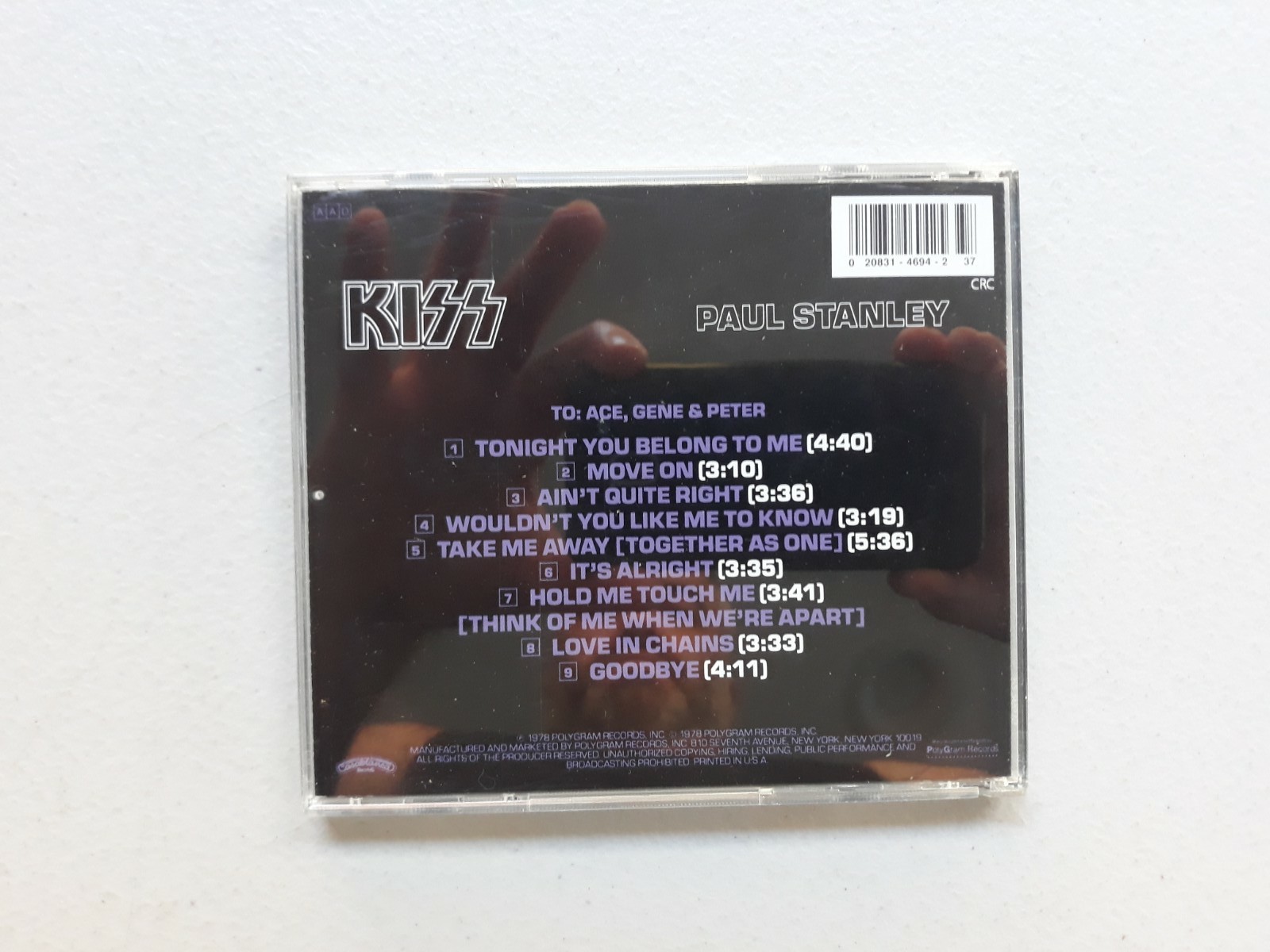 Kiss Crazy Nights Radio Broadcasts 4 Disc, Paul Stanley CD Lot