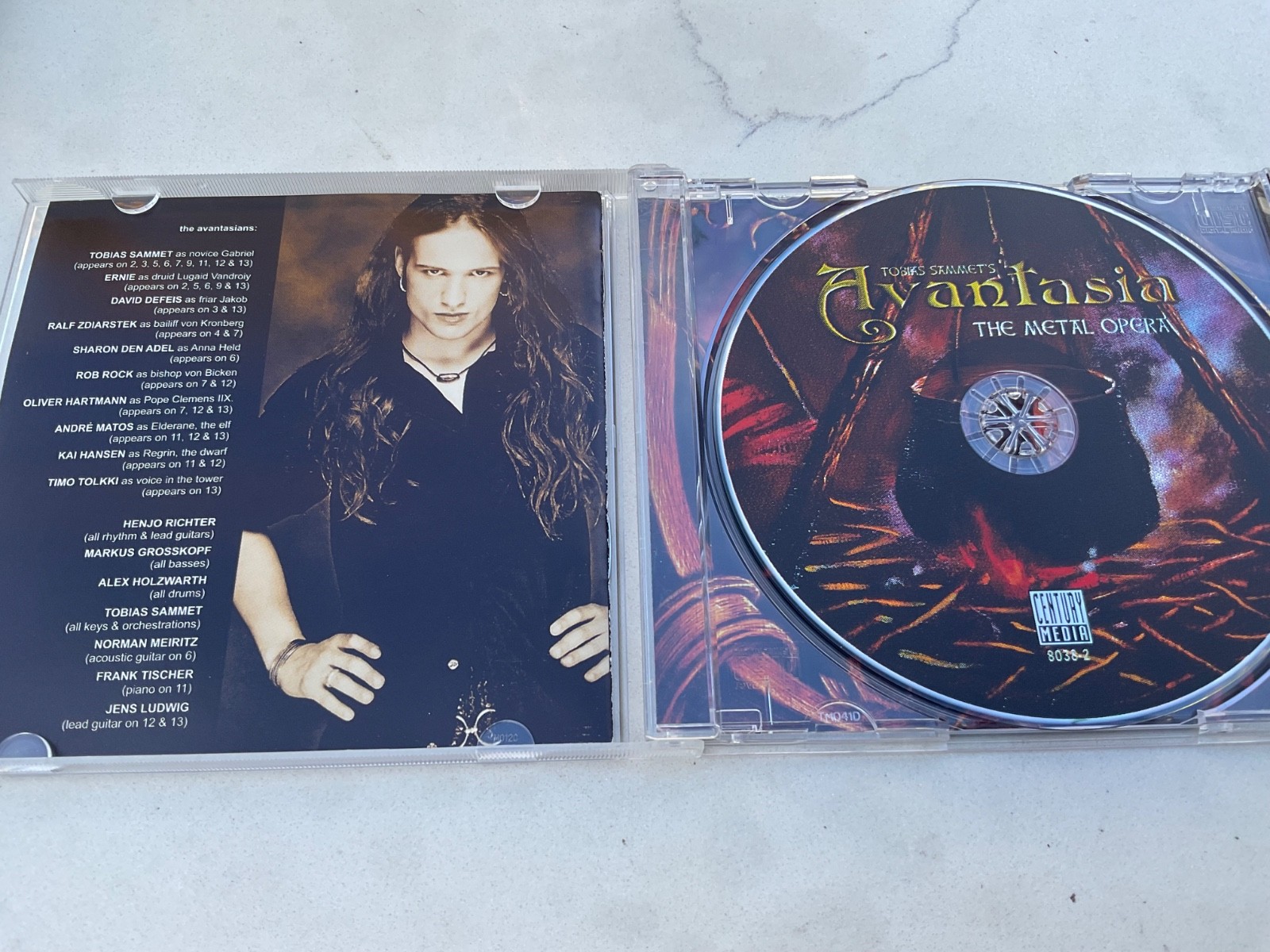 🎵 Tobias Sammet's Avantasia – The Metal Opera CD 💿 Original 2001 Pressing VG++