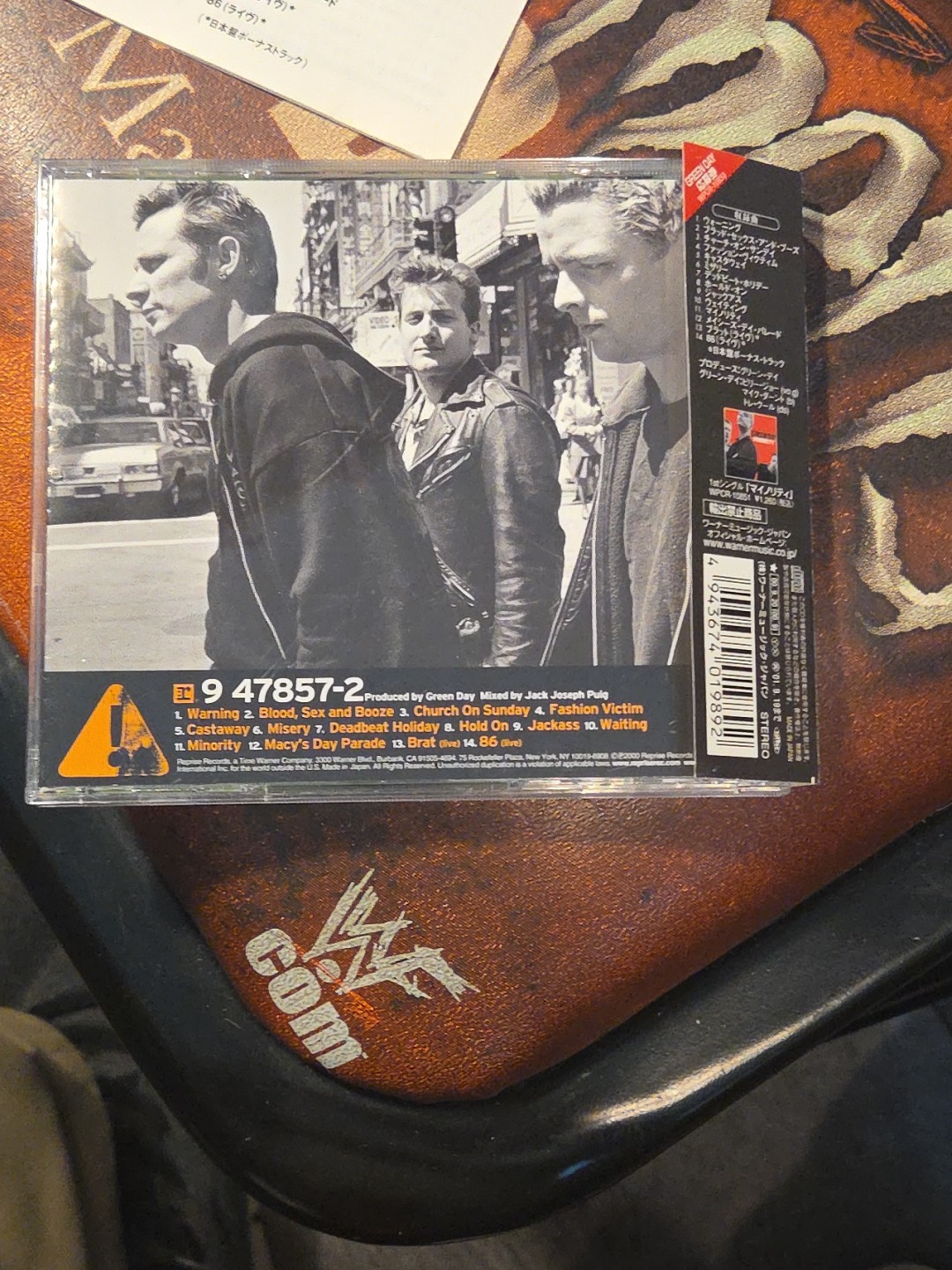 Green Day Warning Japan CD OBI WPCR-10850 Bonus Tracks 2000 1st Press