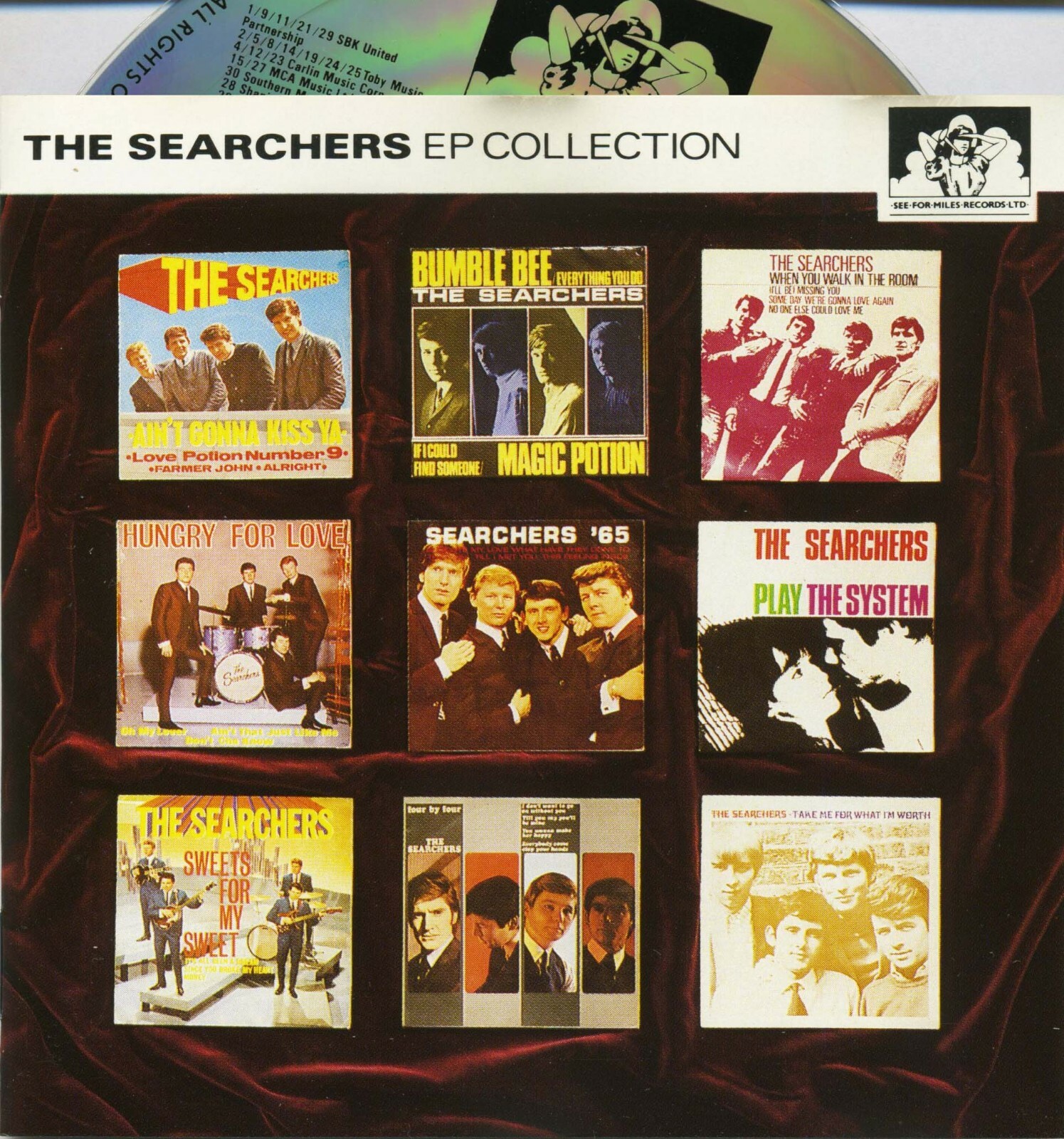 THE SEARCHERS EP COLLECTION - FRANCE IMPORT - SEE FOR MILES - CD 30 TRACKS MINT