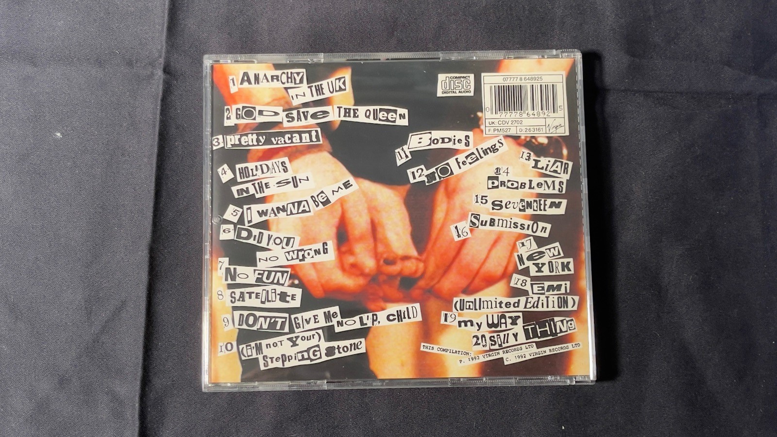 SEX PISTOLS ‘KISS THIS’ CLASSIC 1992 CD ANTHOLOGY—ALL THE PISTOLS YOU NEED