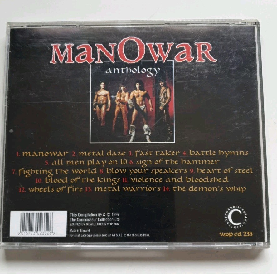 MANOWAR - Anthology (CD 1997) Heavy Metal Connoisseur Collection VSOP CD 235