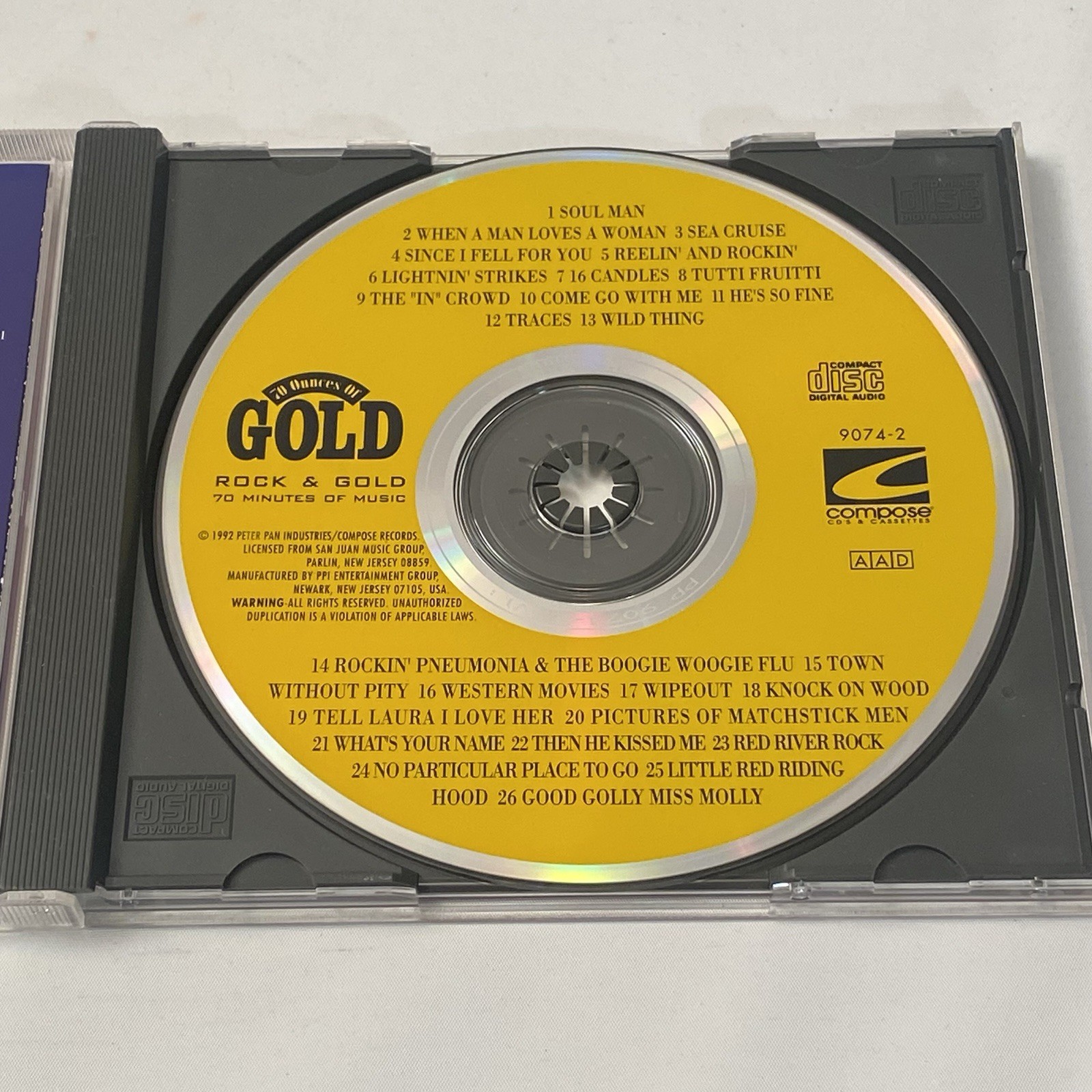 70 Ounces of Gold Rock & Gold Various Artists CD 1950s 1960s compilation Berry