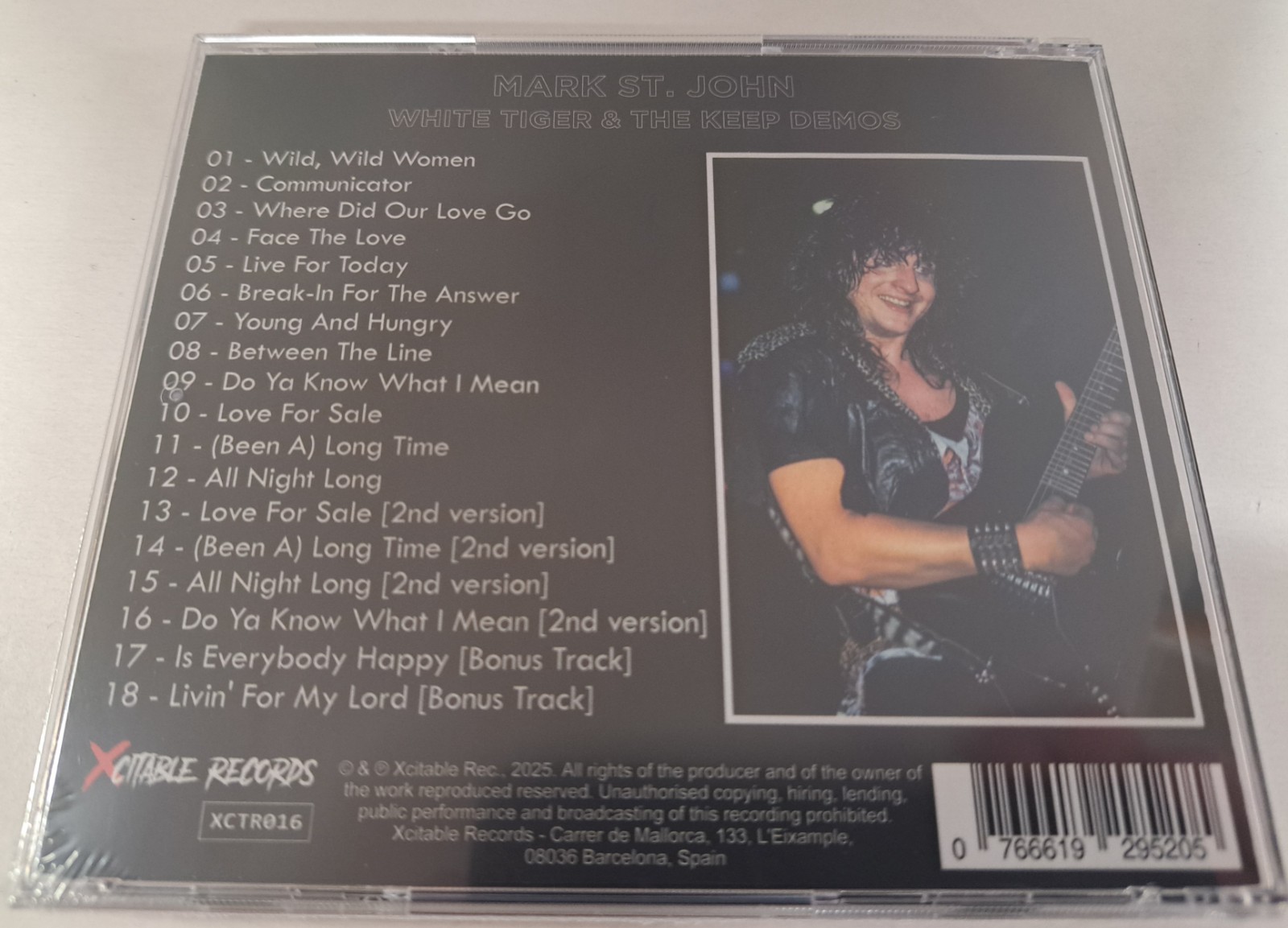 Mark St. John White Tiger & The Keep Demos New CD Hard Rock