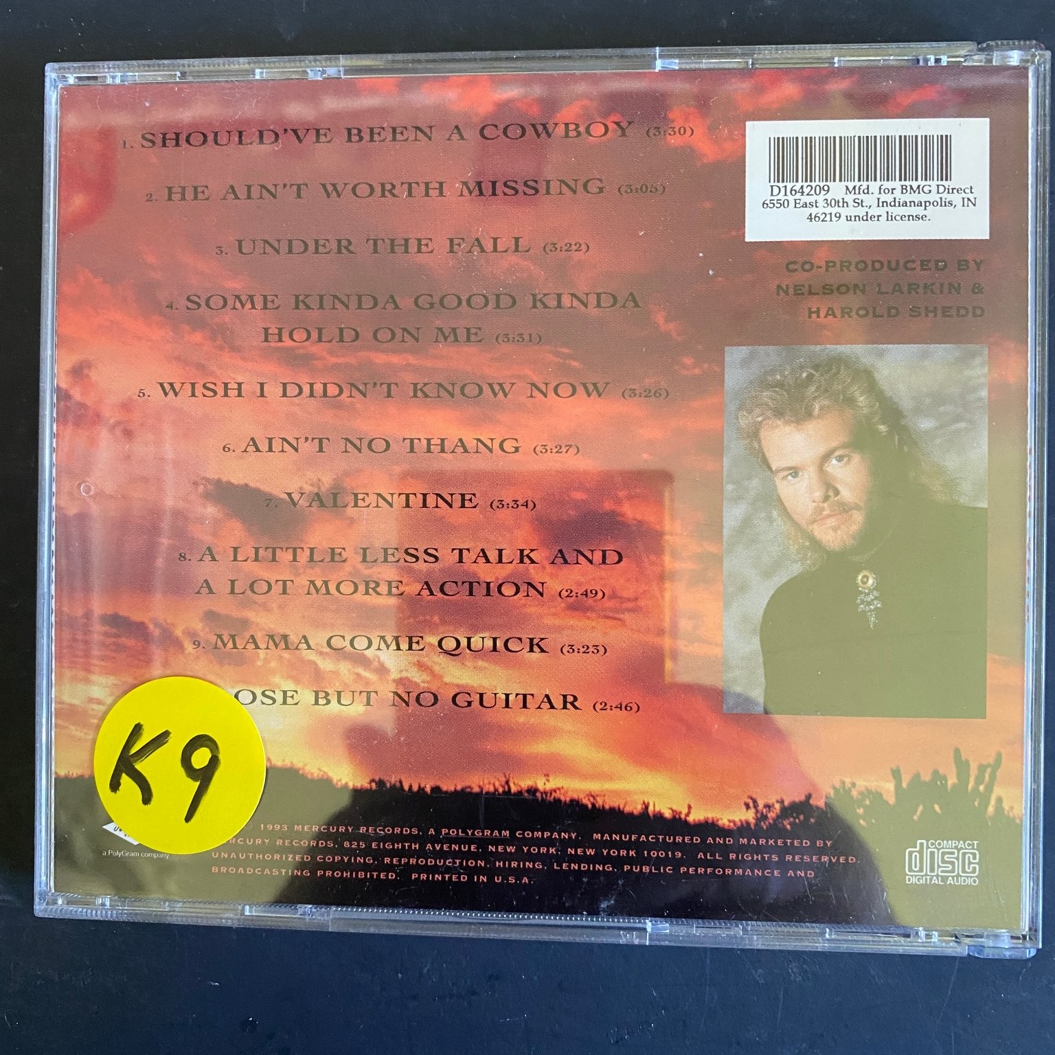 Toby Keith – Toby Keith CD 1993 Country Mercury BMG Direct SHOULD'VE BEEN A