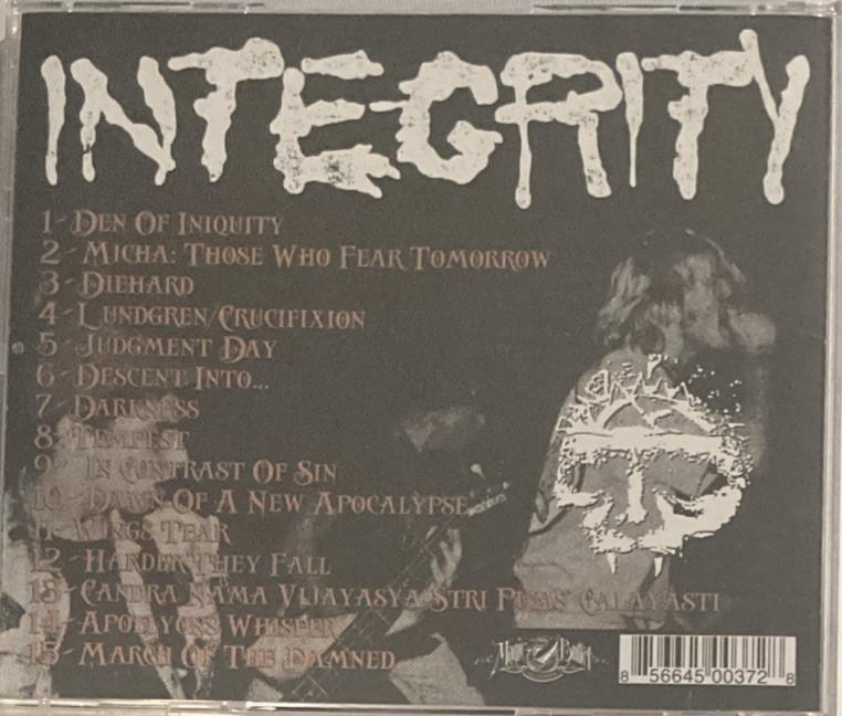 Integrity - Those Who Fear Tomorrow CD 2016 Magic Bullet Records – MBL 178