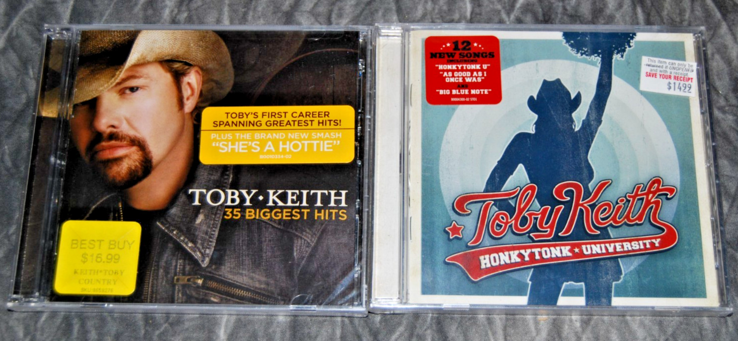 Lot of 2 Toby Keith CDs : Honkytonk University & 35 Biggest Hits CD New Sealed