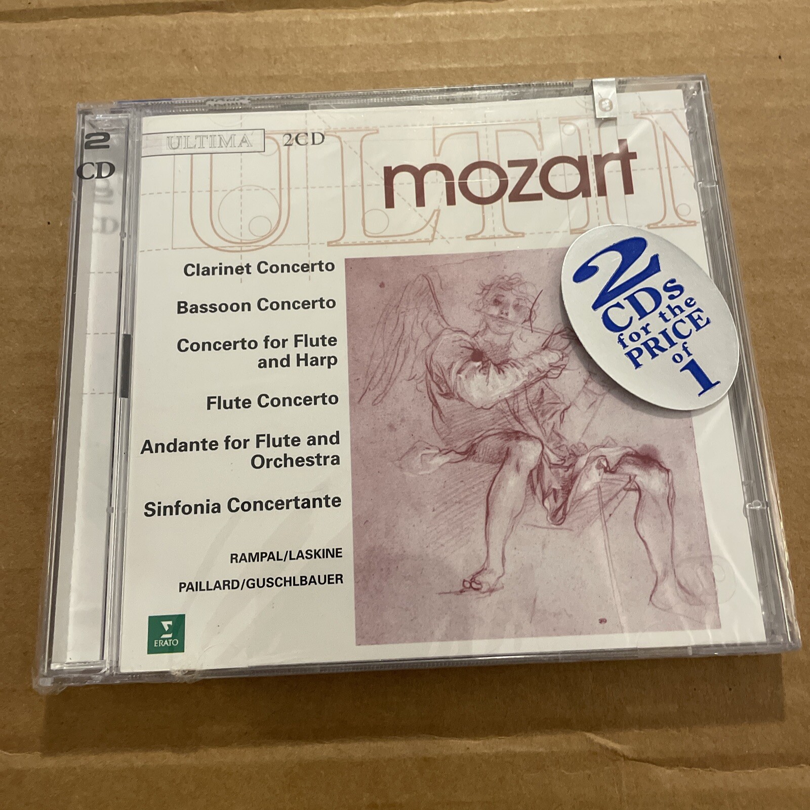 A9 Wolfgang Amadeus Mozart - Mozart: Wind Concertos (2 CD, 1999) New Sealed
