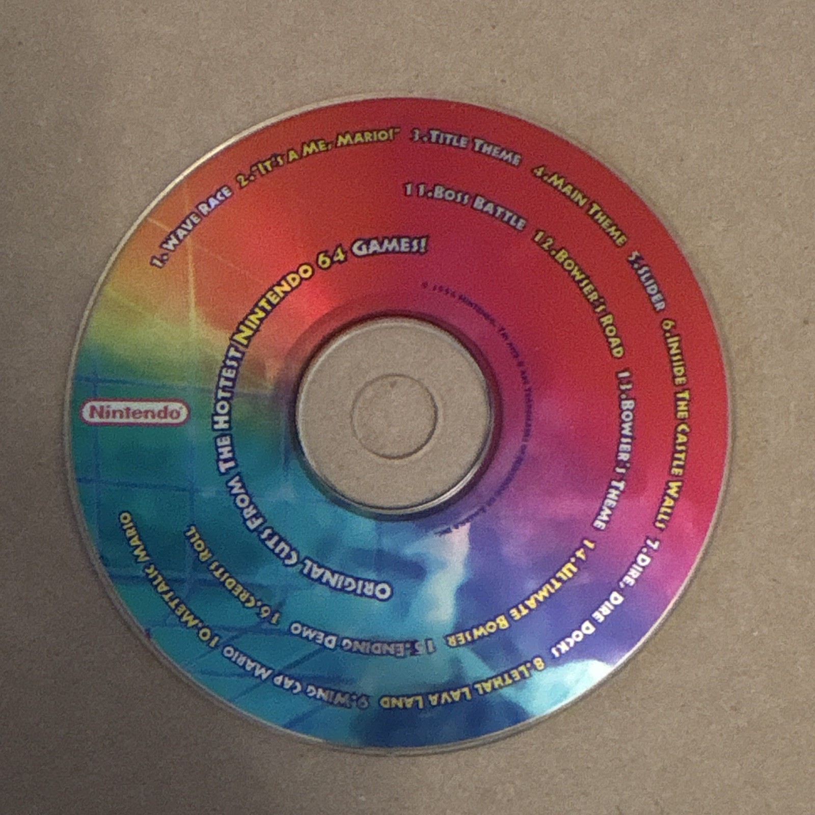 Hottest Nintendo 64 Games! Video Game Soundtrack CD 1998 Rare Launch Disc