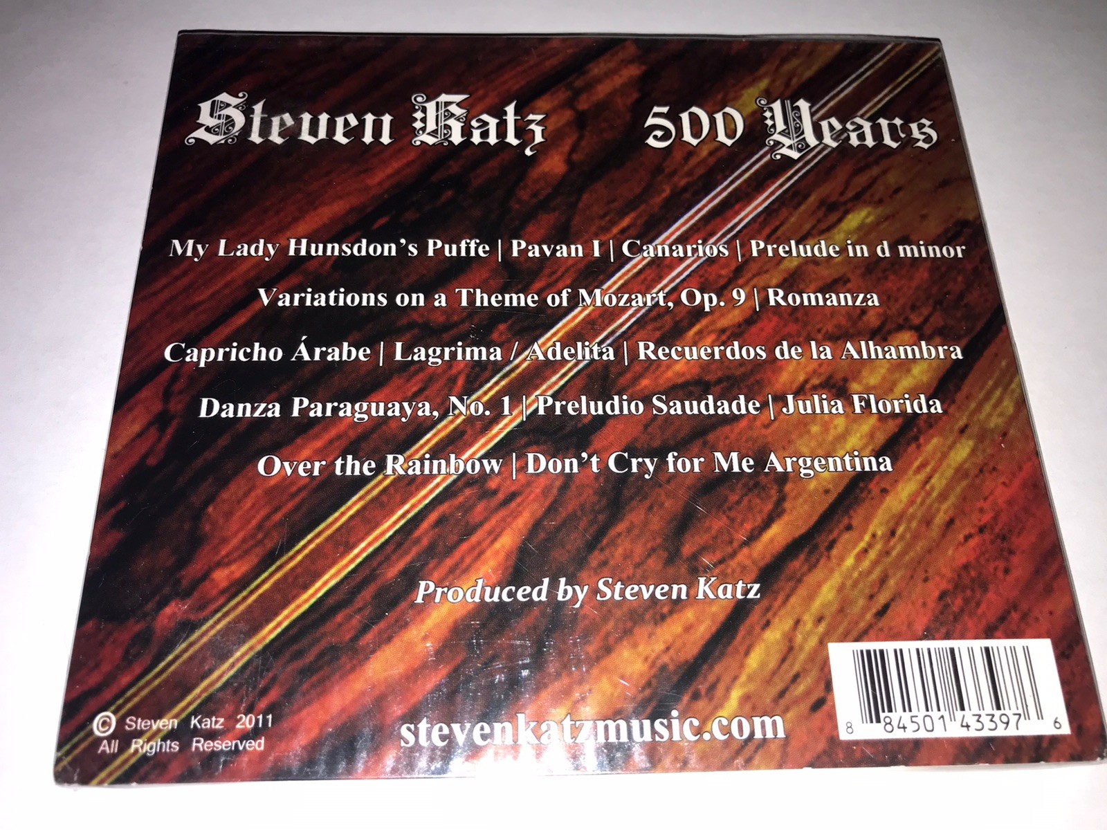 New Sealed Steve Katz 500 Years Cd